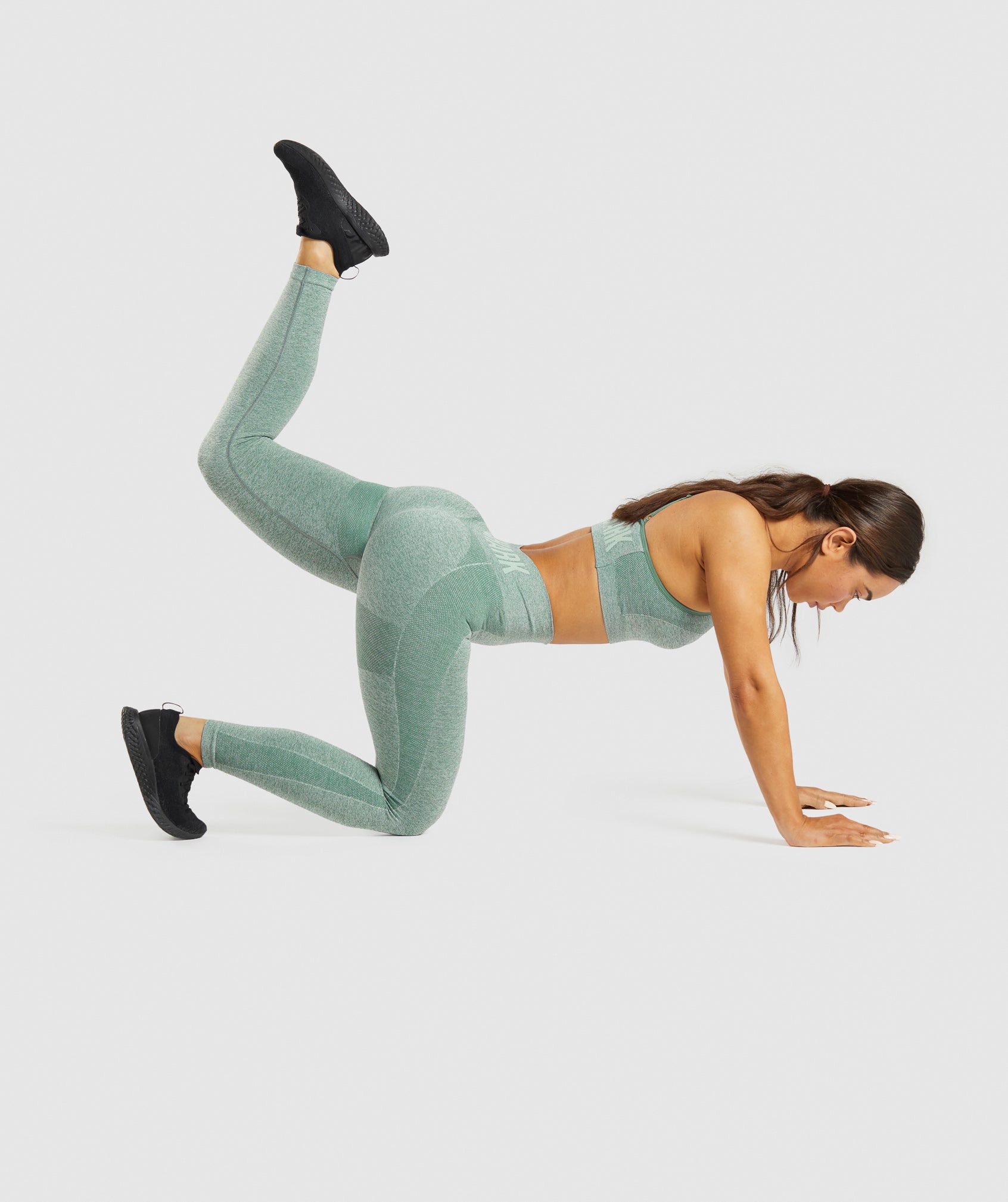 Leggins Gymshark Flex High Waisted Mujer Verde | 0627198-WA