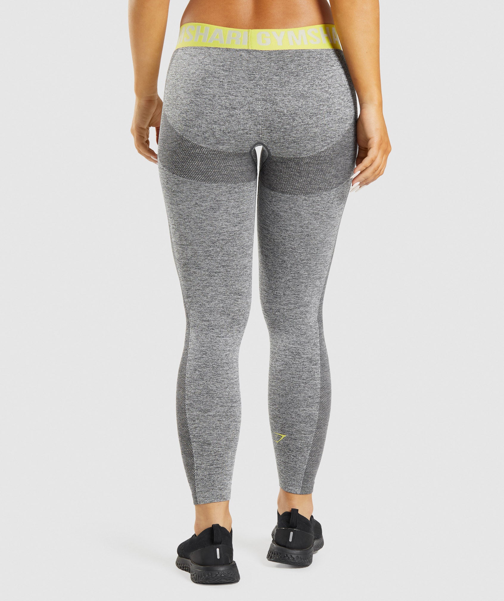 Leggins Gymshark Flex Low Rise Mujer Gris Amarillo | 9732864-EB