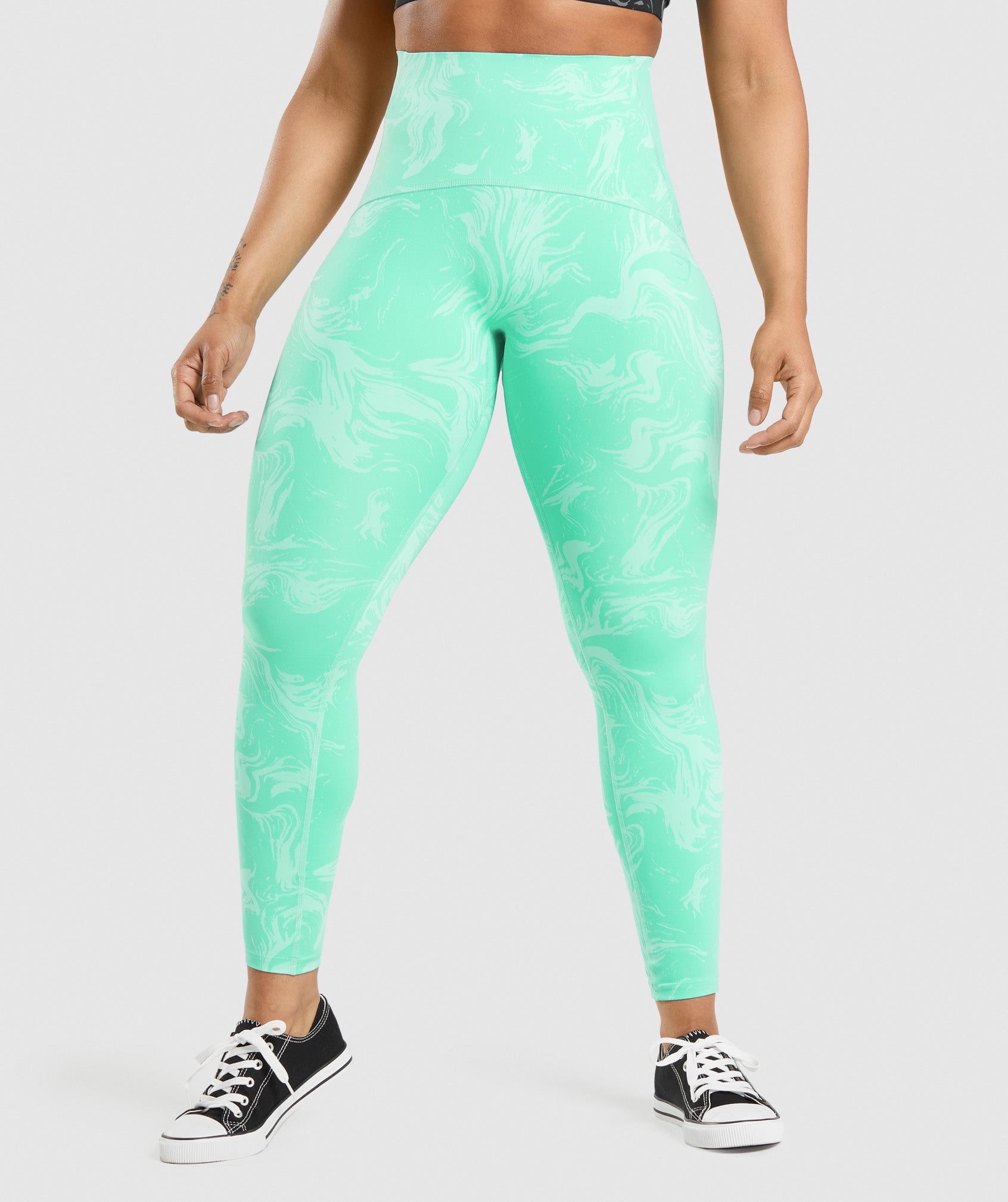 Leggins Gymshark GS Power High Rise Mujer Turquesa Claro | 0189523-YW