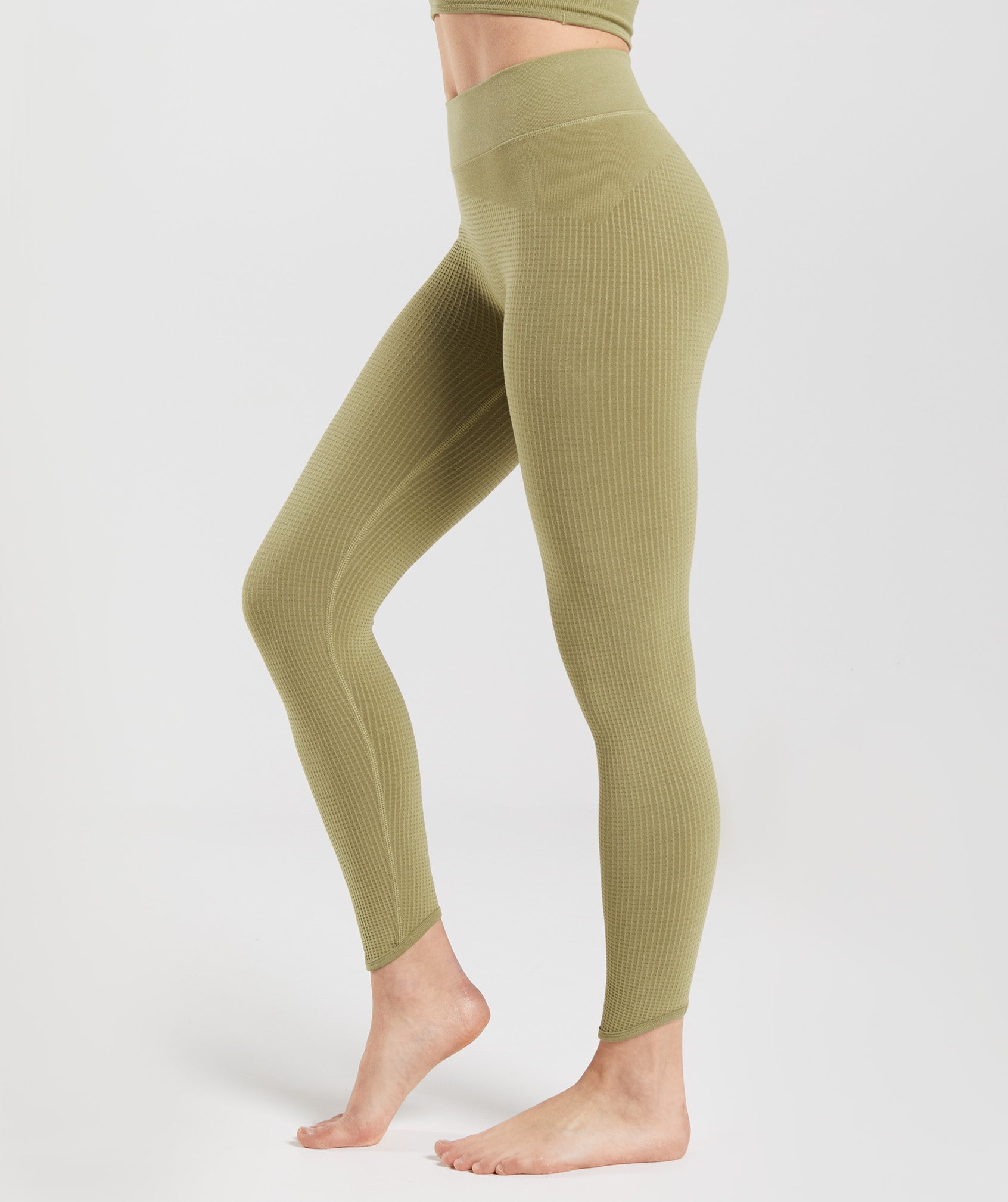 Leggins Gymshark Pause Seamless Mujer Verde | 3725490-RB