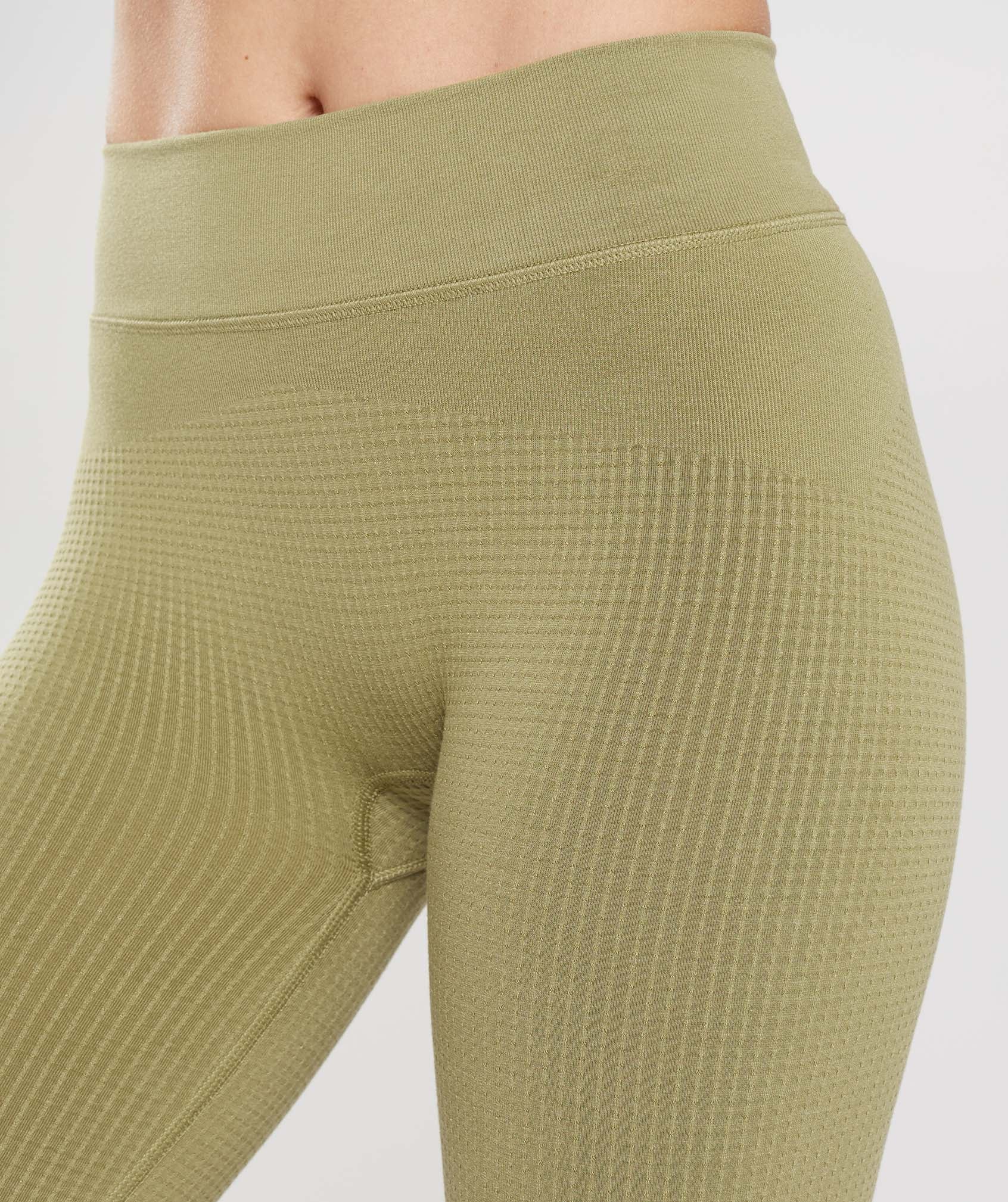 Leggins Gymshark Pause Seamless Mujer Verde | 3725490-RB