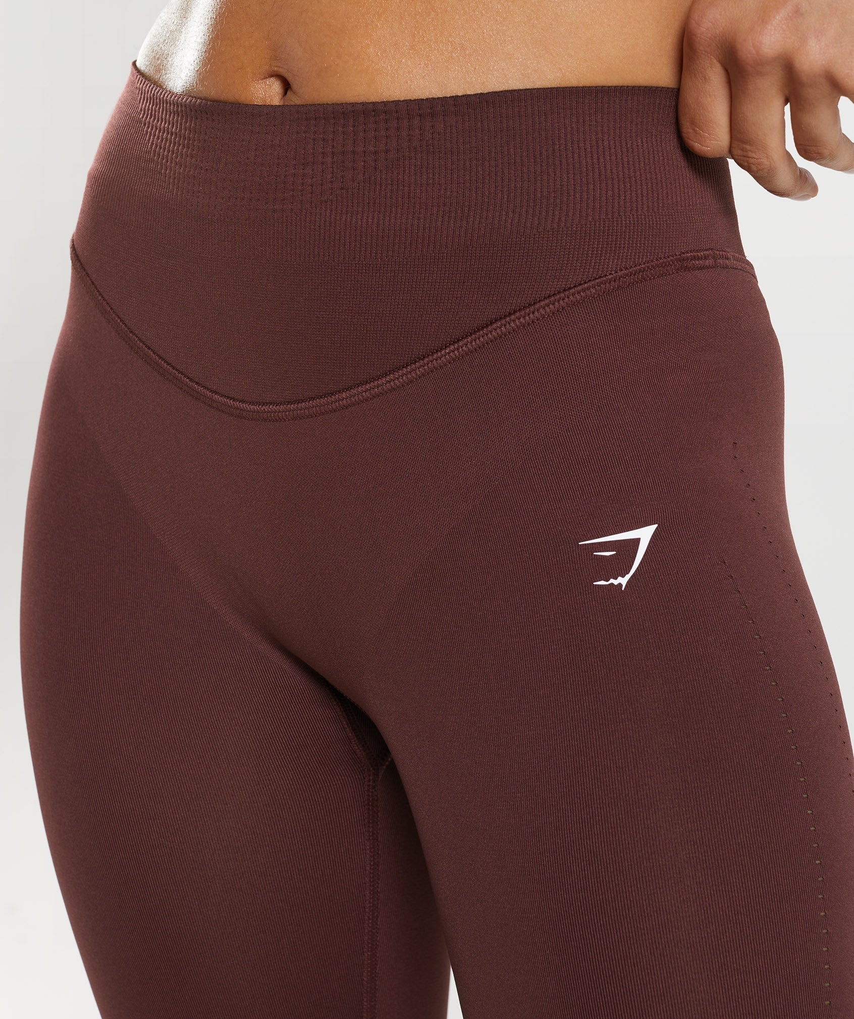 Leggins Gymshark Sweat Seamless Sculpt Mujer Burdeos | 6435170-GK