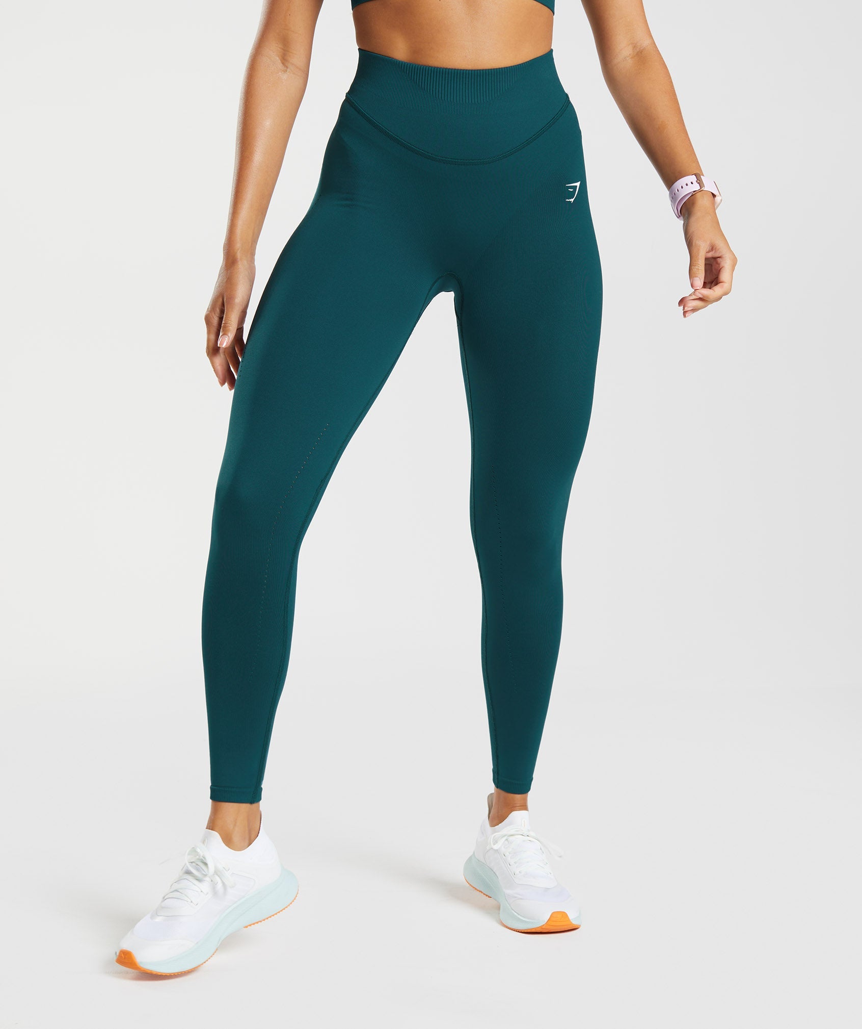 Leggins Gymshark Sweat Seamless Sculpt Mujer Turquesa | 8972034-KR