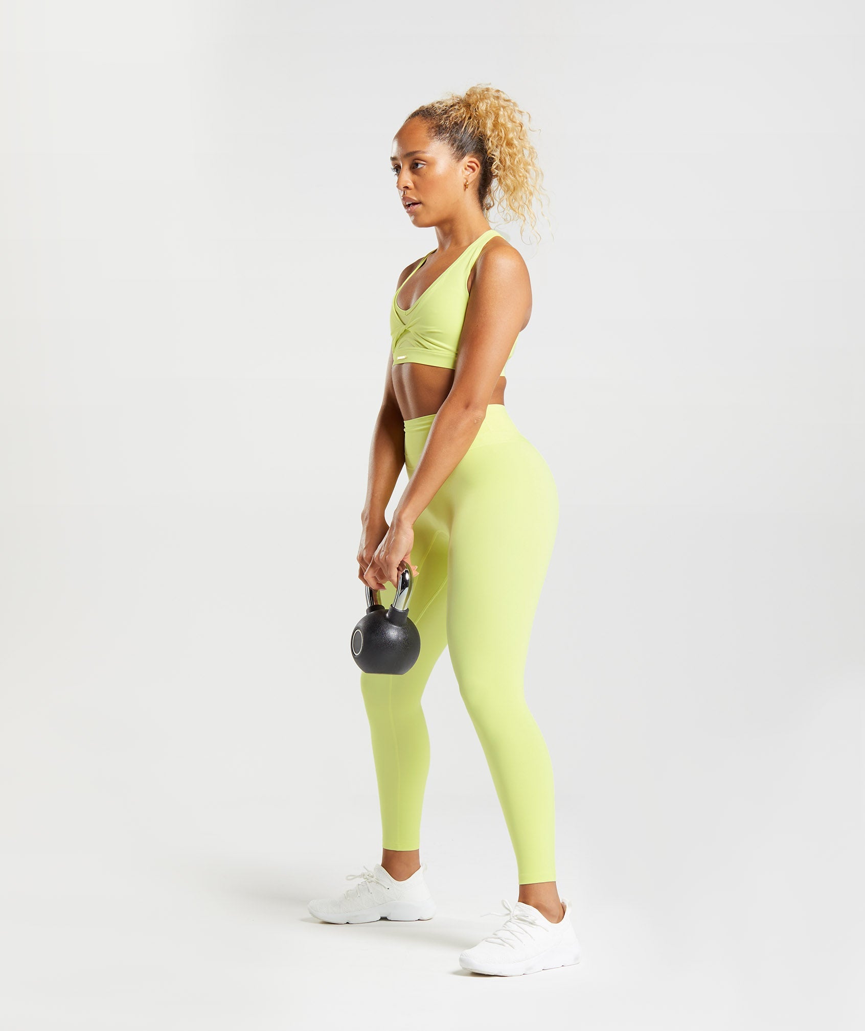 Leggins Gymshark Whitney High Rise Mujer Verde | 1469358-MS