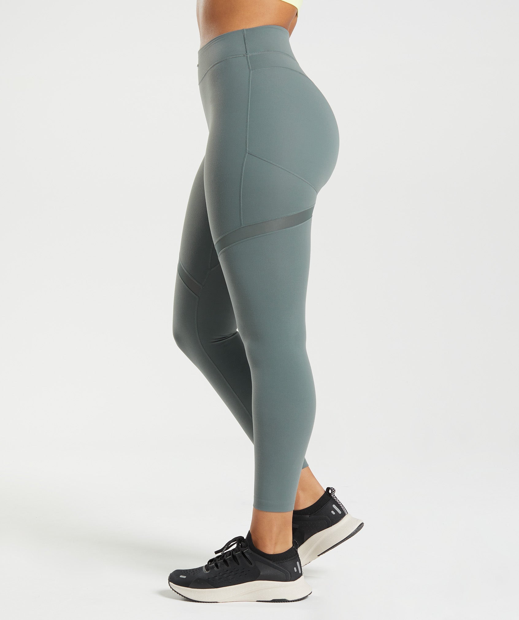 Leggins Gymshark Whitney Mesh Mujer Azules Oscuro | 1063275-OC