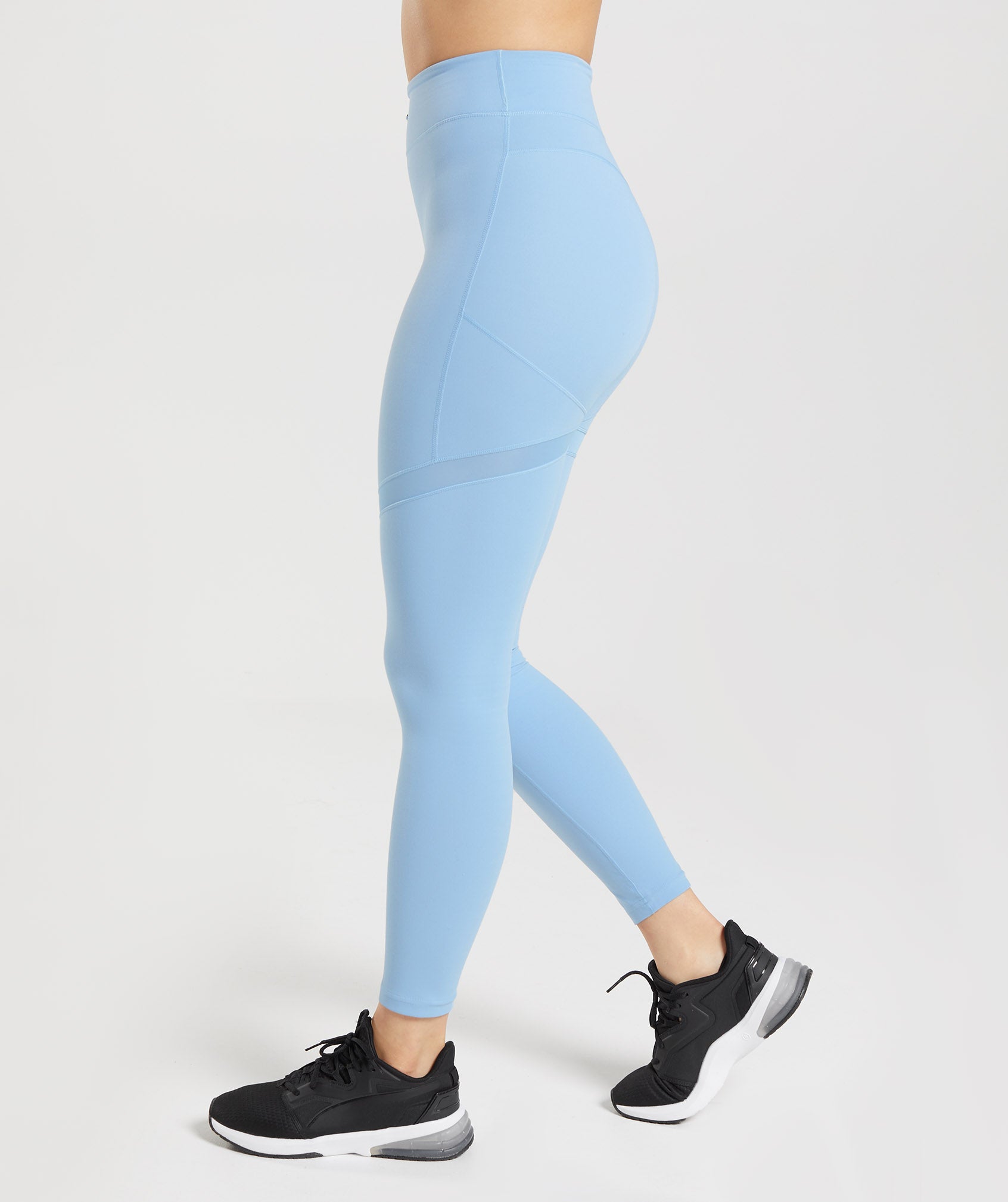 Leggins Gymshark Whitney Mesh Mujer Azules | 4308675-ZT