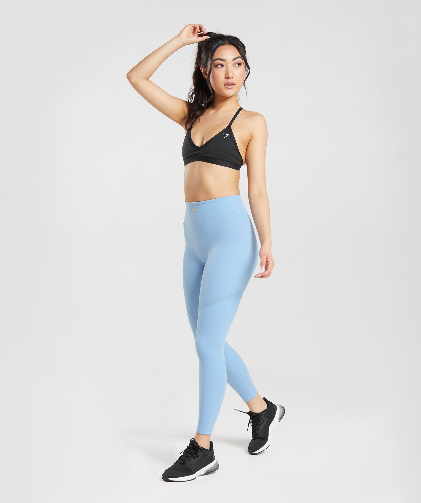 Leggins Gymshark Whitney Mesh Mujer Azules | 4308675-ZT