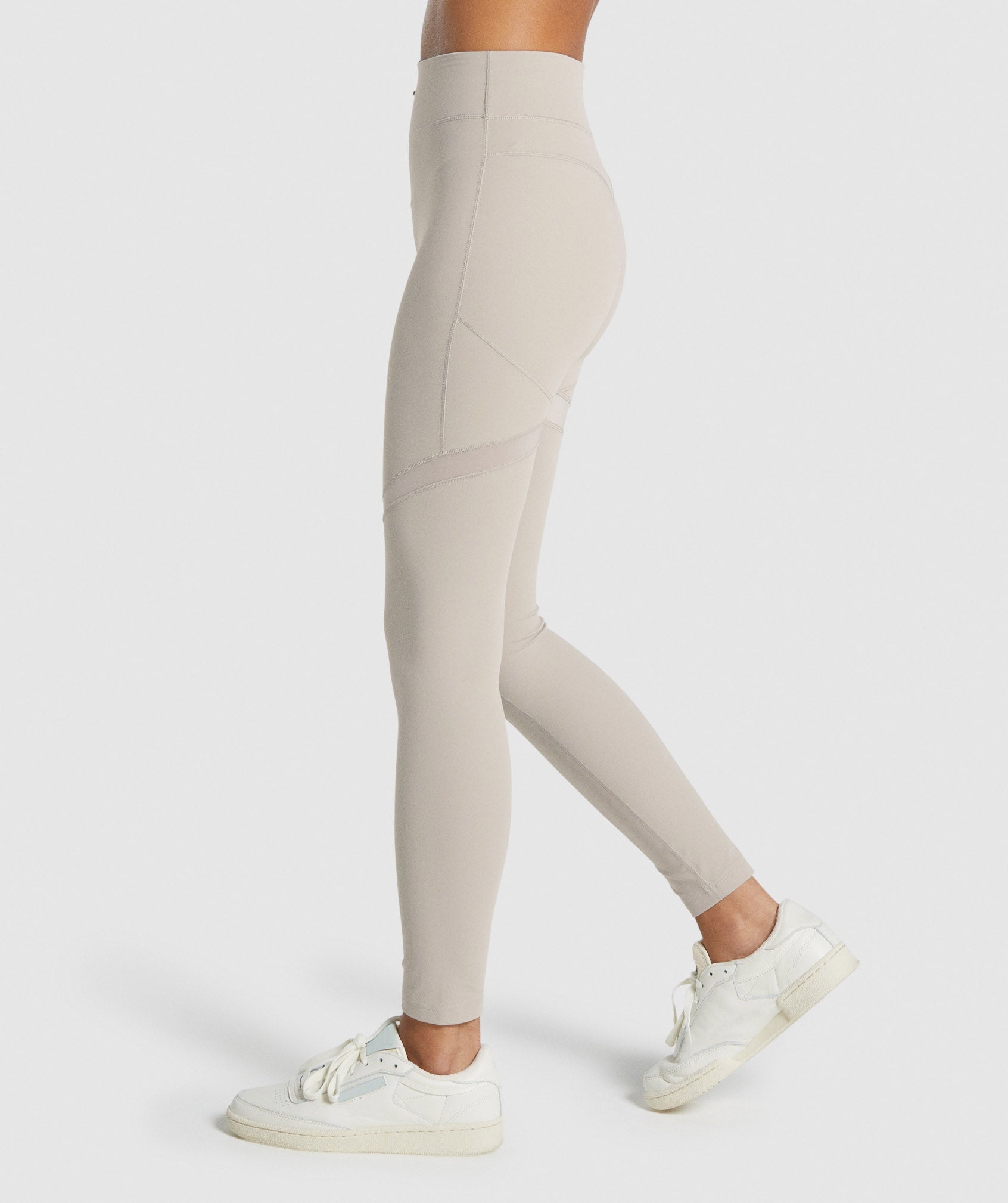 Leggins Gymshark Whitney Mesh Mujer Beige | 3942865-HC