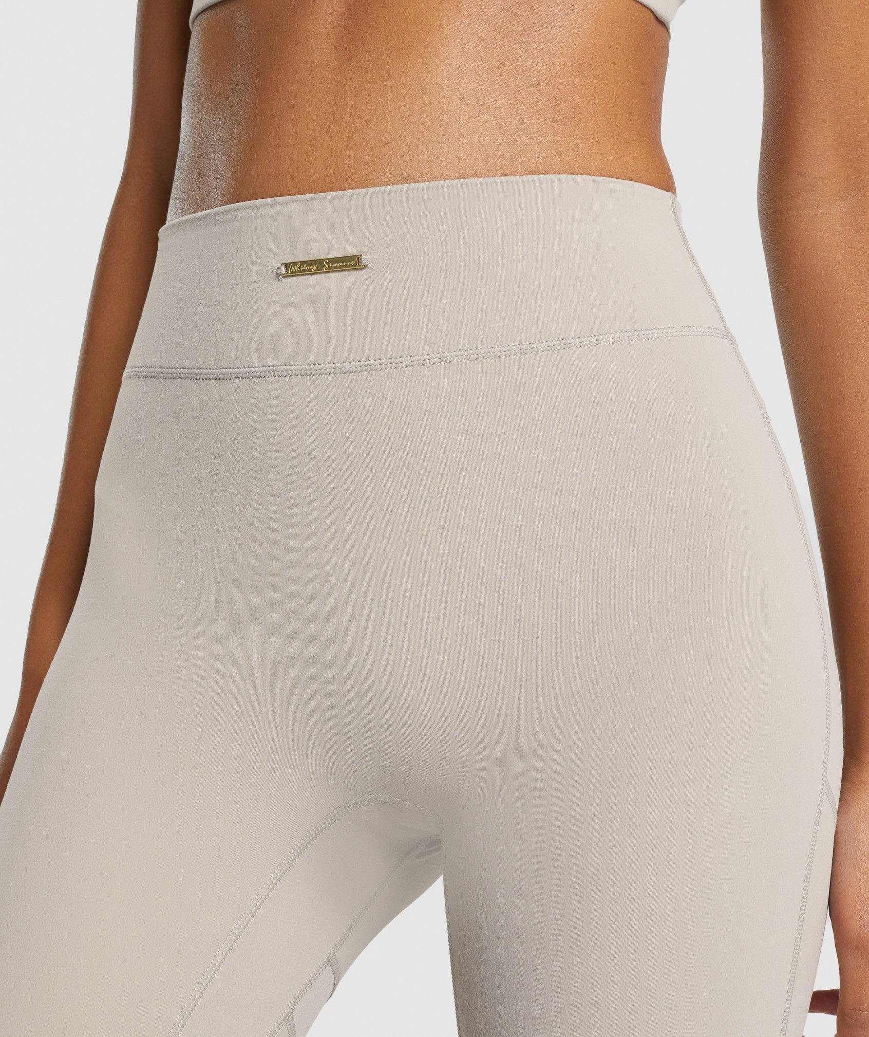 Leggins Gymshark Whitney Mesh Mujer Beige | 3942865-HC