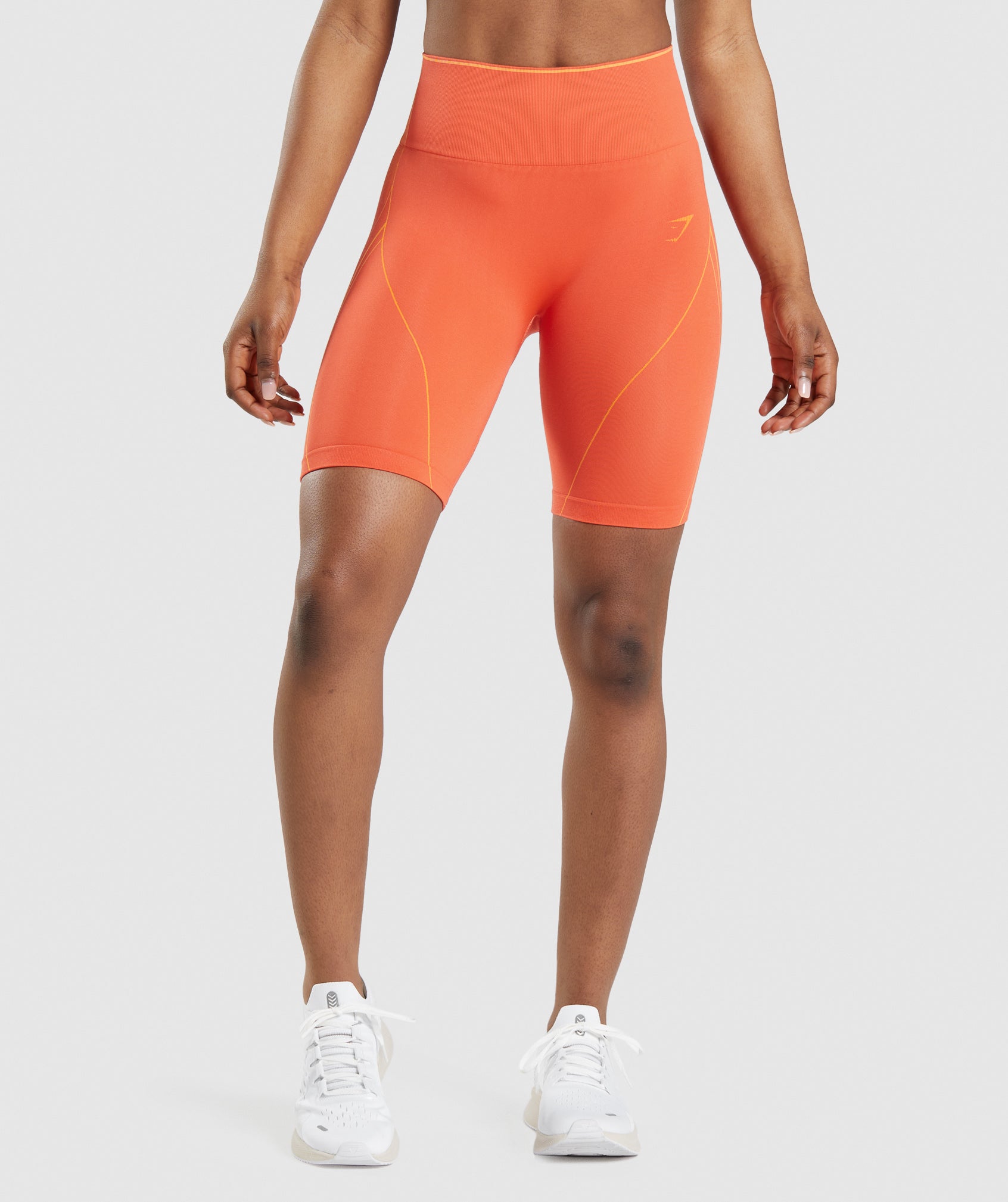 Pantalones Cortos Gymshark Apex Seamless High Rise Mujer Naranjas | 8935176-KR