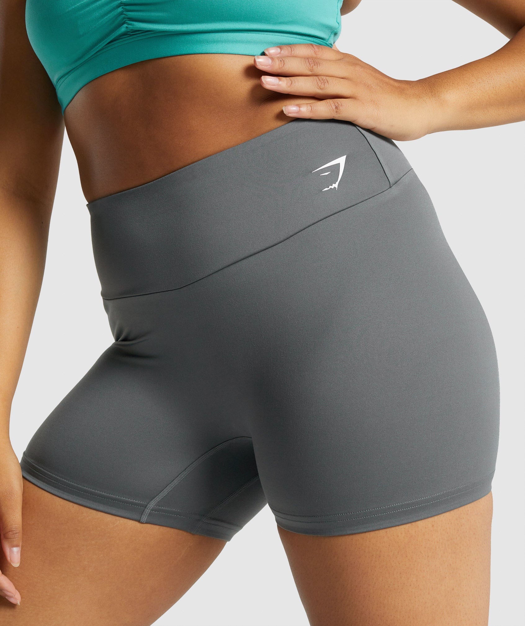 Pantalones Cortos Gymshark Entrenamiento Mujer Gris | 1643952-KN