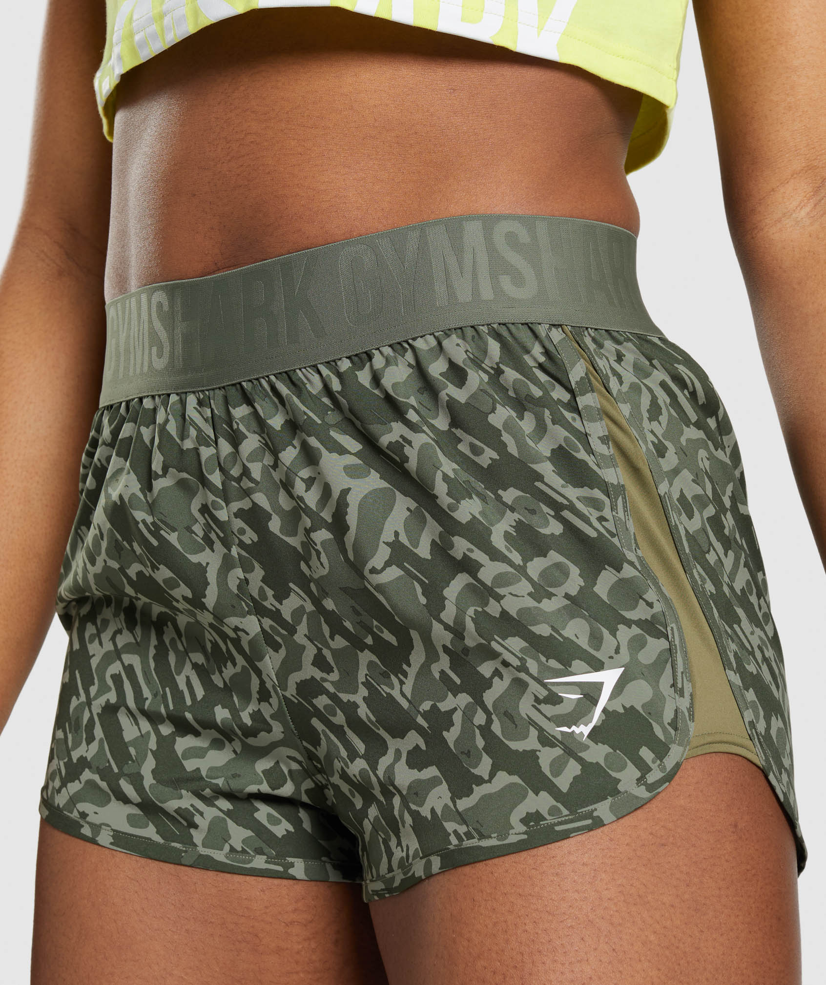 Pantalones Cortos Gymshark Entrenamiento Loose Fit Mujer Verde | 6374102-OG