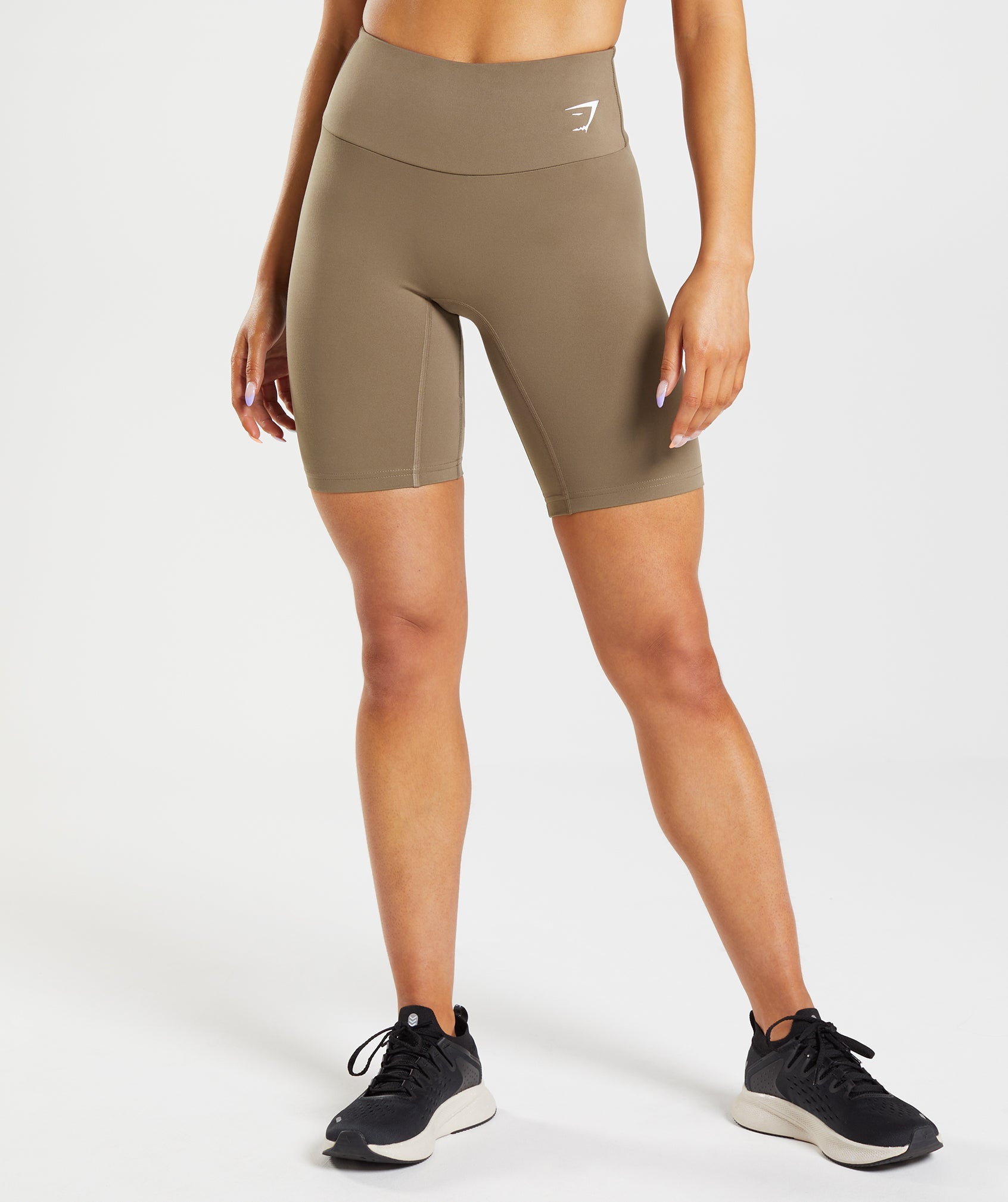 Pantalones Cortos Gymshark Entrenamiento Cycling Mujer Marrones | 9723184-FS