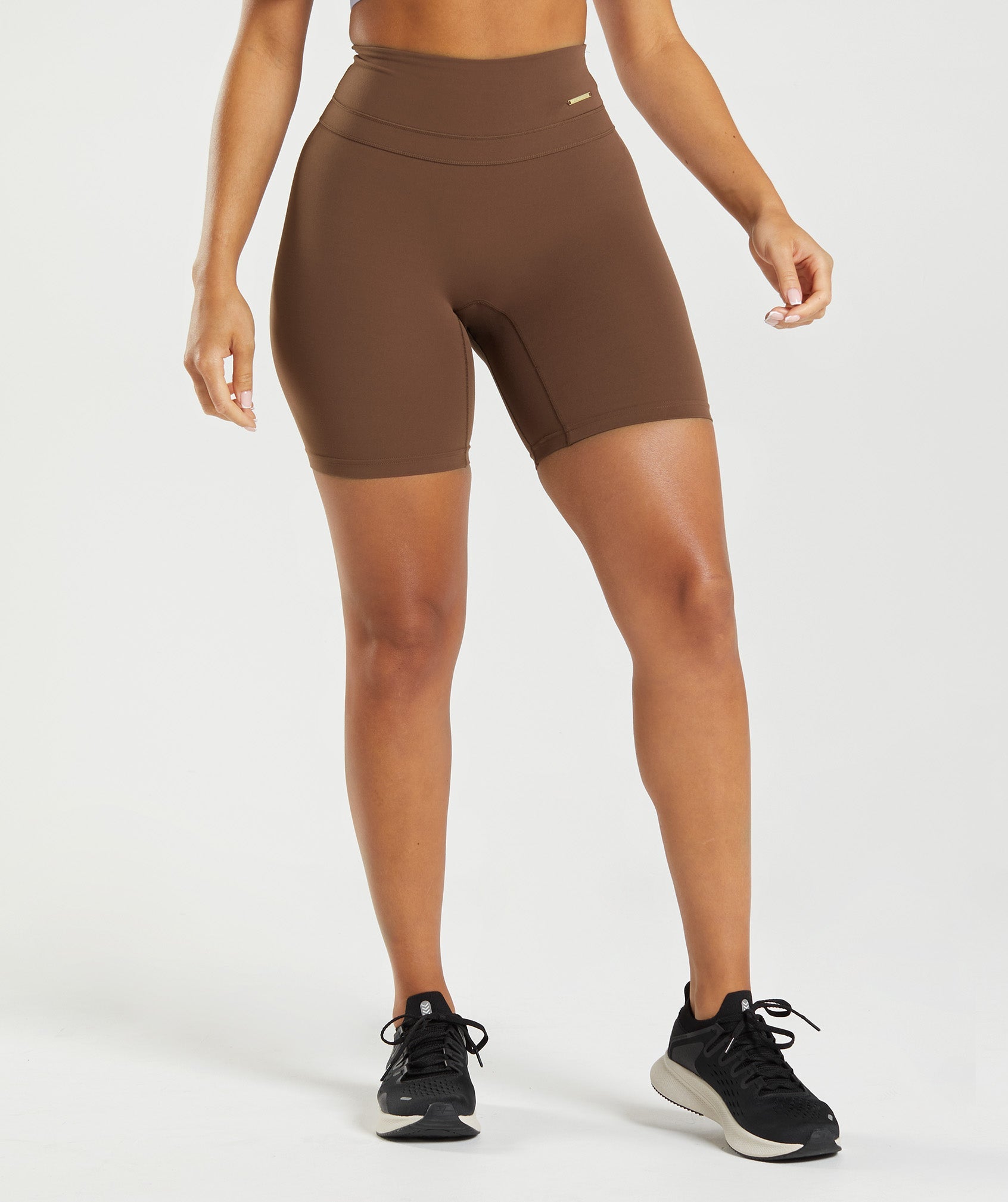 Pantalones Cortos Gymshark Whitney Cycling Mujer Marrones | 1950834-FE