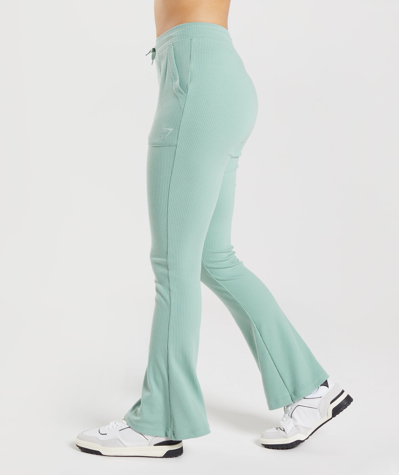 Pantalones Gymshark Pause Flared Mujer Azules | 8235194-DK