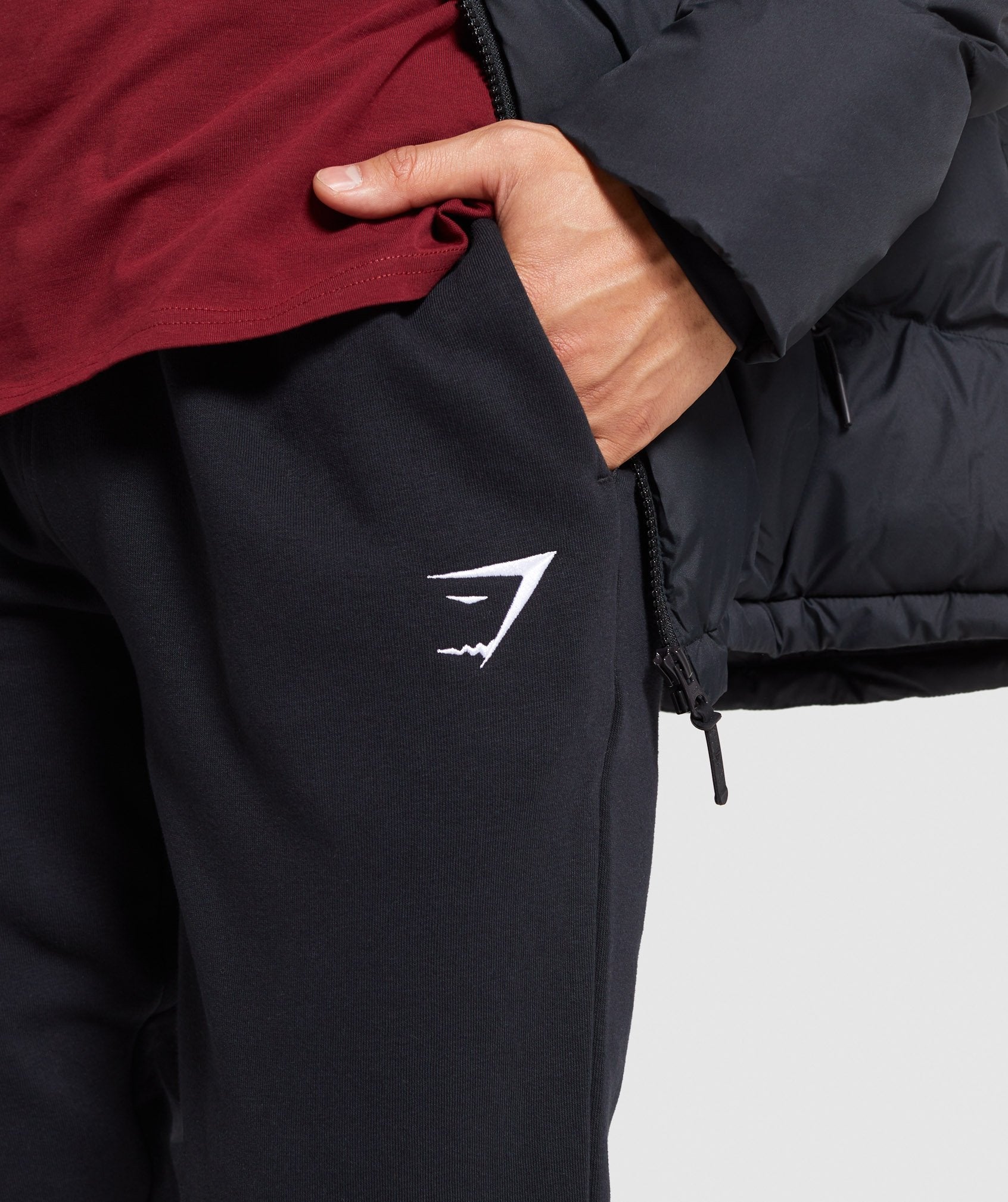 Pantalones Jogger Gymshark Crest Hombre Negras | 1527036-IZ