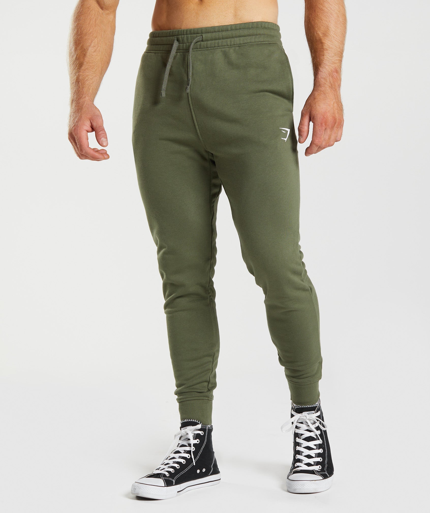 Pantalones Jogger Gymshark Crest Hombre Verde Oliva | 2469780-EW