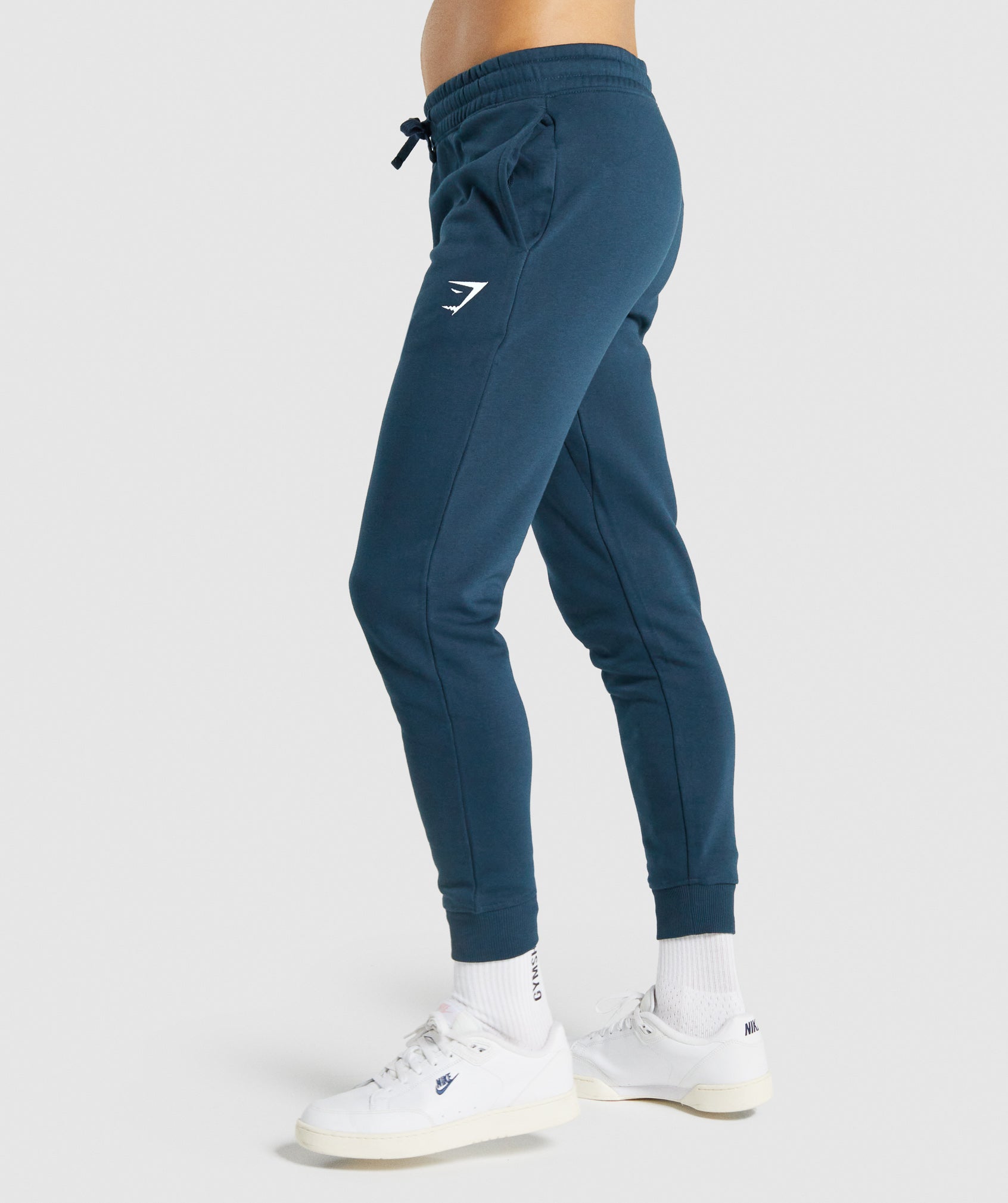 Pantalones Jogger Gymshark Crest Hombre Azul Marino | 6542903-AH