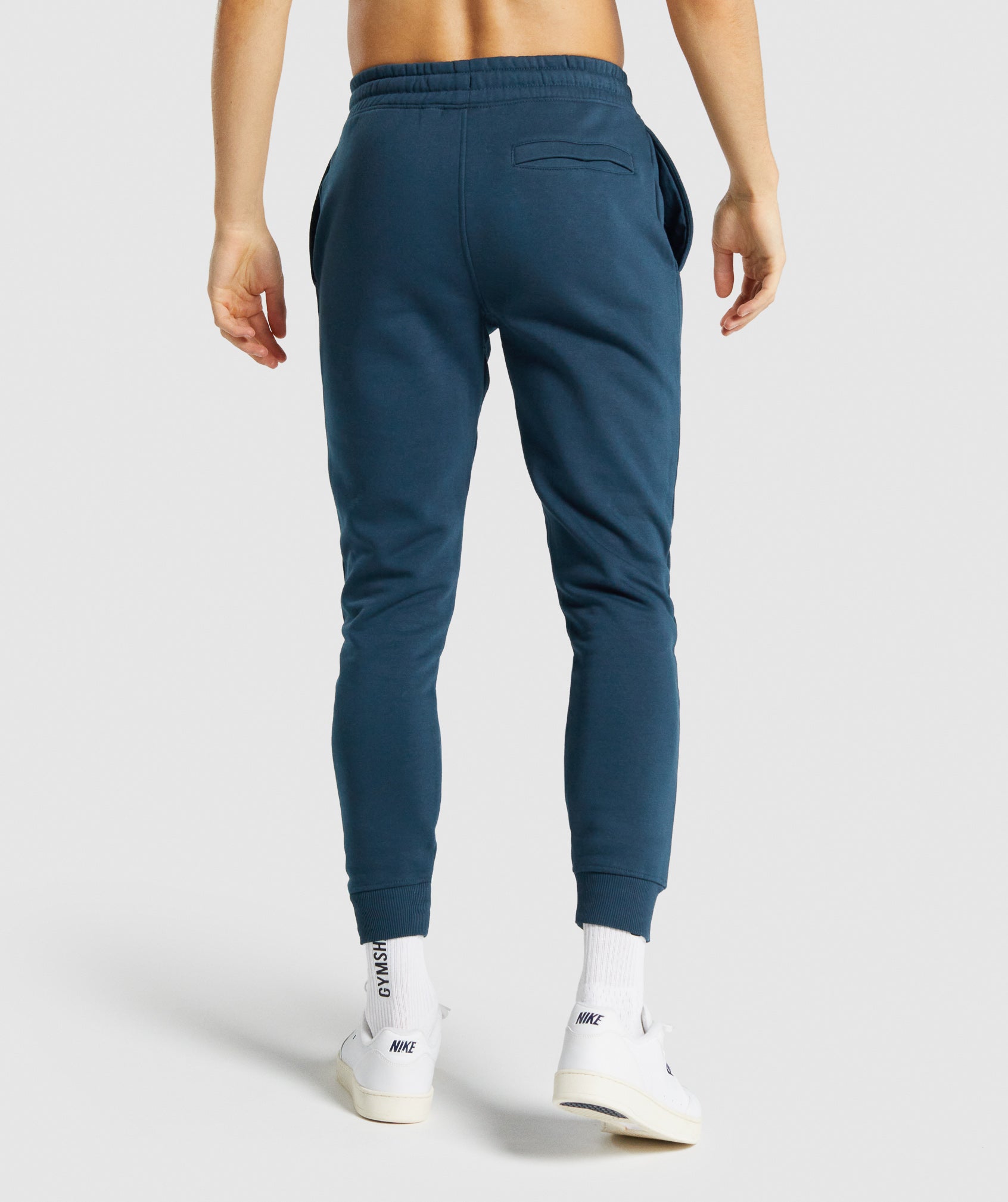 Pantalones Jogger Gymshark Crest Hombre Azul Marino | 6542903-AH