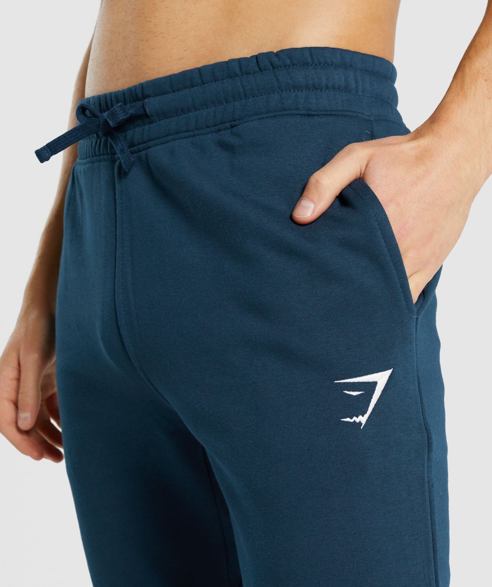 Pantalones Jogger Gymshark Crest Hombre Azul Marino | 6542903-AH