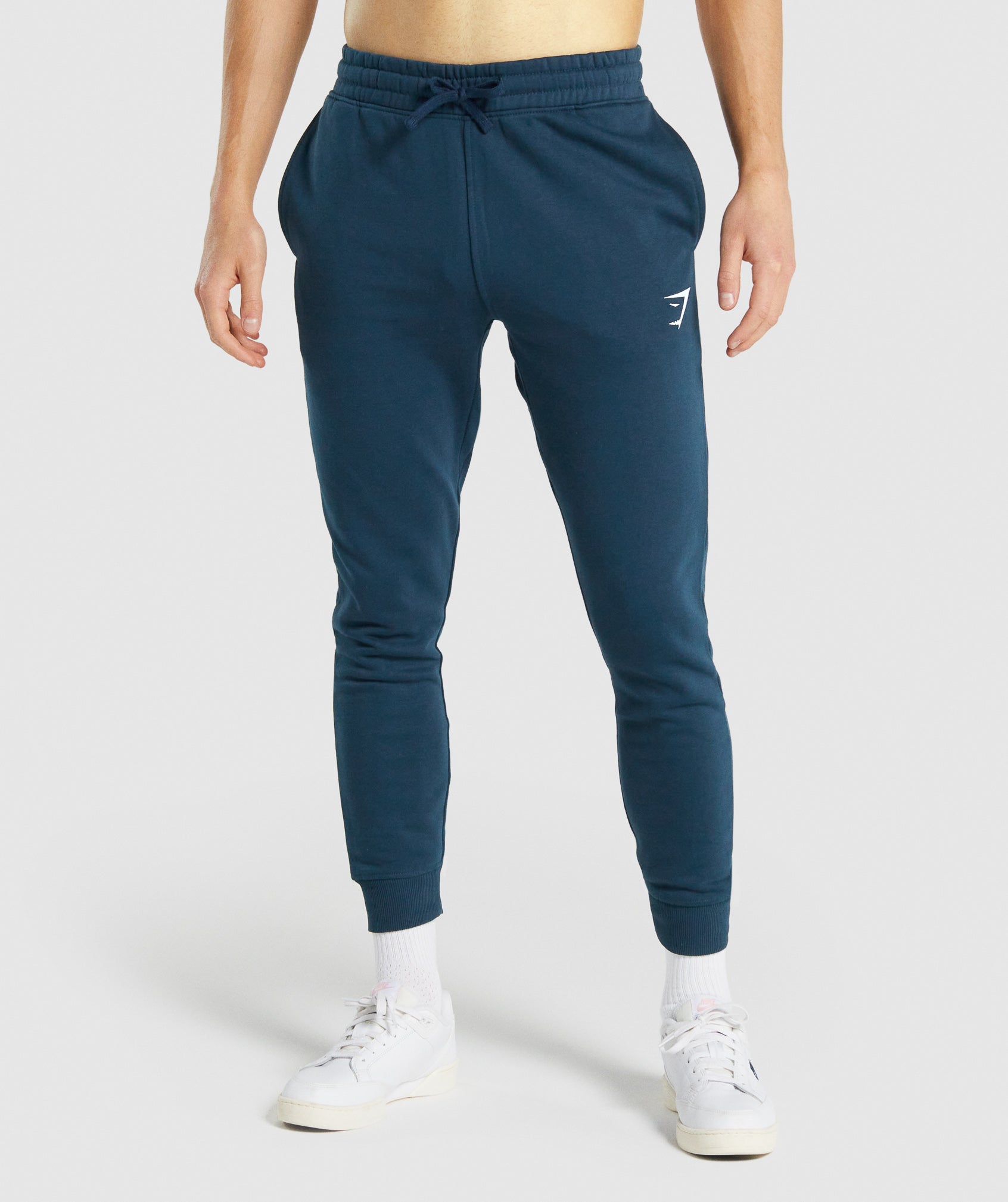 Pantalones Jogger Gymshark Crest Hombre Azul Marino | 6542903-AH