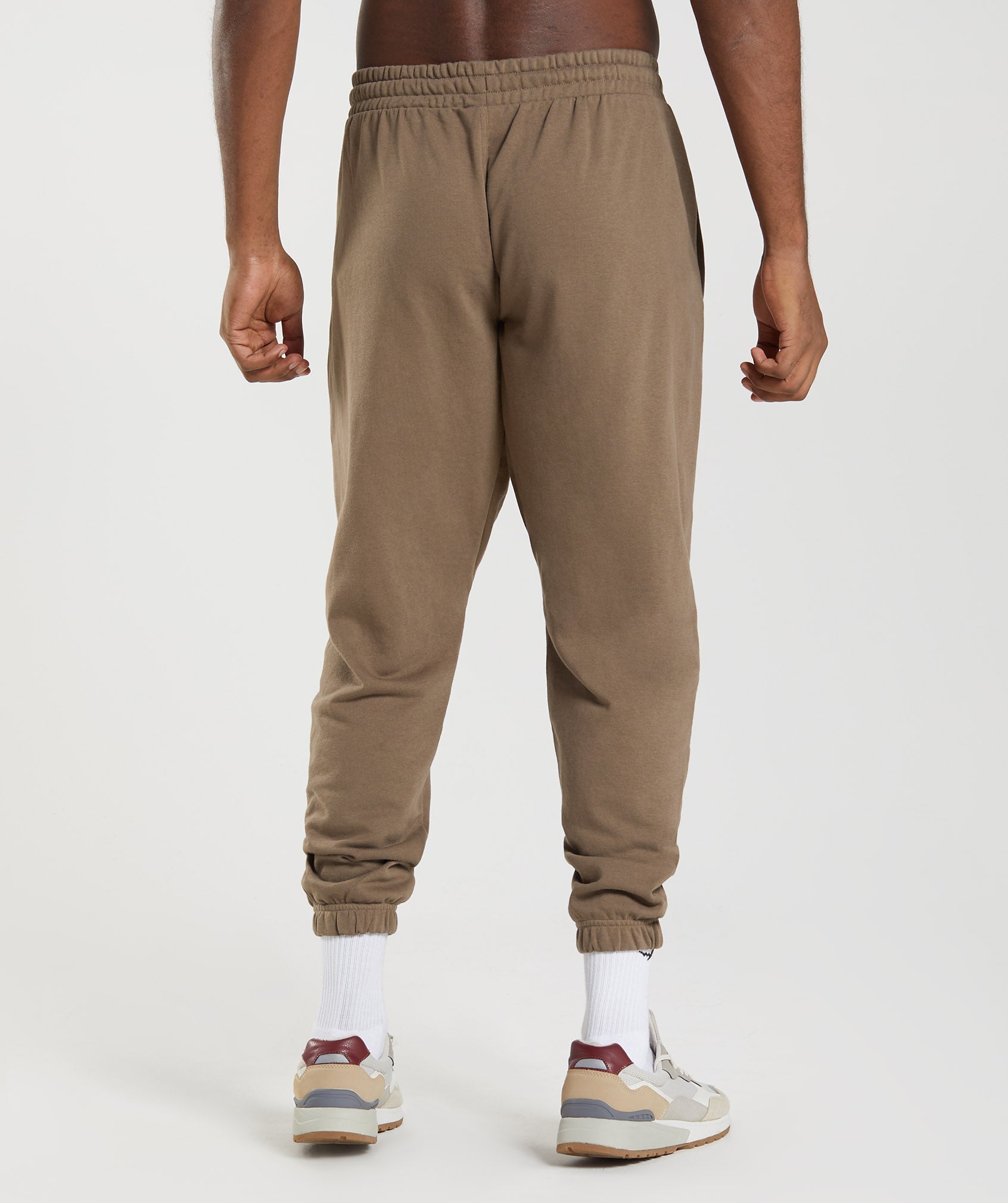 Pantalones Jogger Gymshark Essential Oversized Hombre Marrones | 3216847-RY