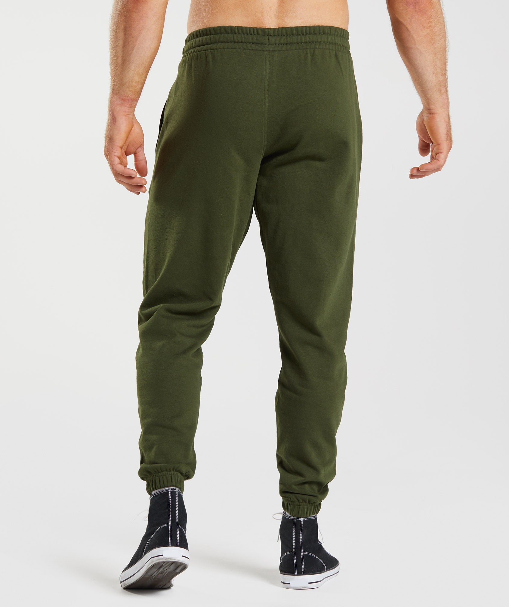 Pantalones Jogger Gymshark Essential Oversized Hombre Verde Oliva | 6198753-JE