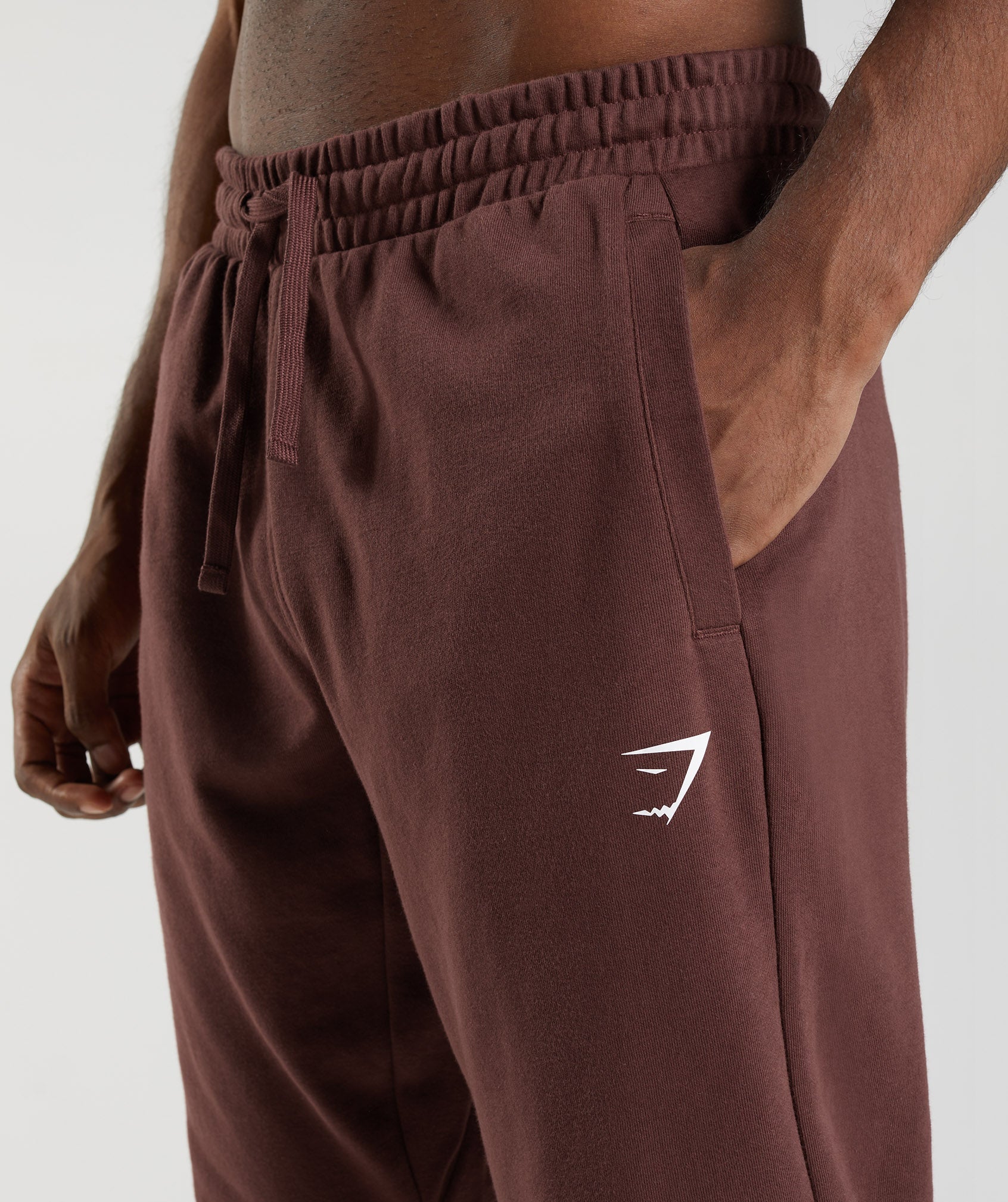 Pantalones Jogger Gymshark Essential Oversized Hombre Marrones | 7138245-UN