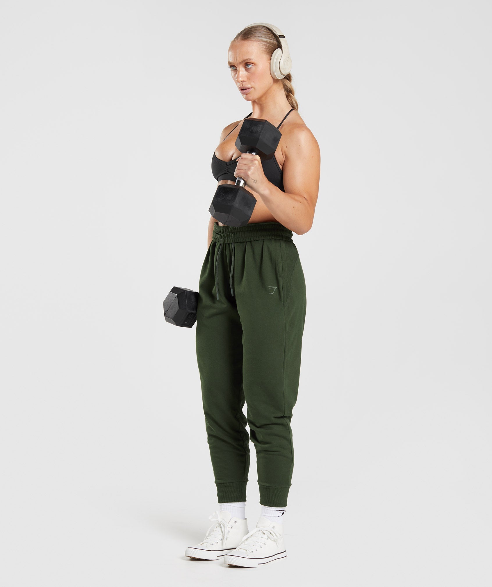 Pantalones Jogger Gymshark GS Power Mujer Verde Oliva | 4518372-NI