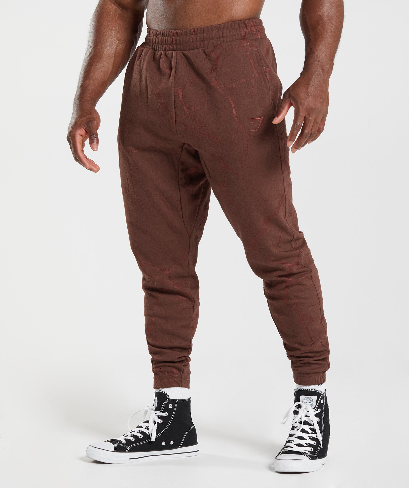 Pantalones Jogger Gymshark Power Hombre Marrones | 5419860-UO