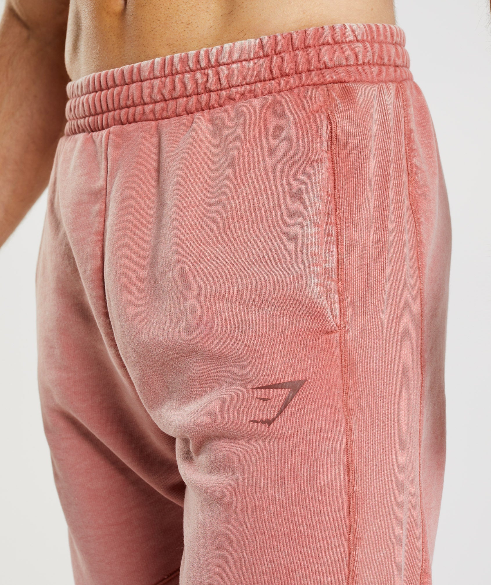 Pantalones Jogger Gymshark Power Washed Hombre Rosas | 0215846-FT