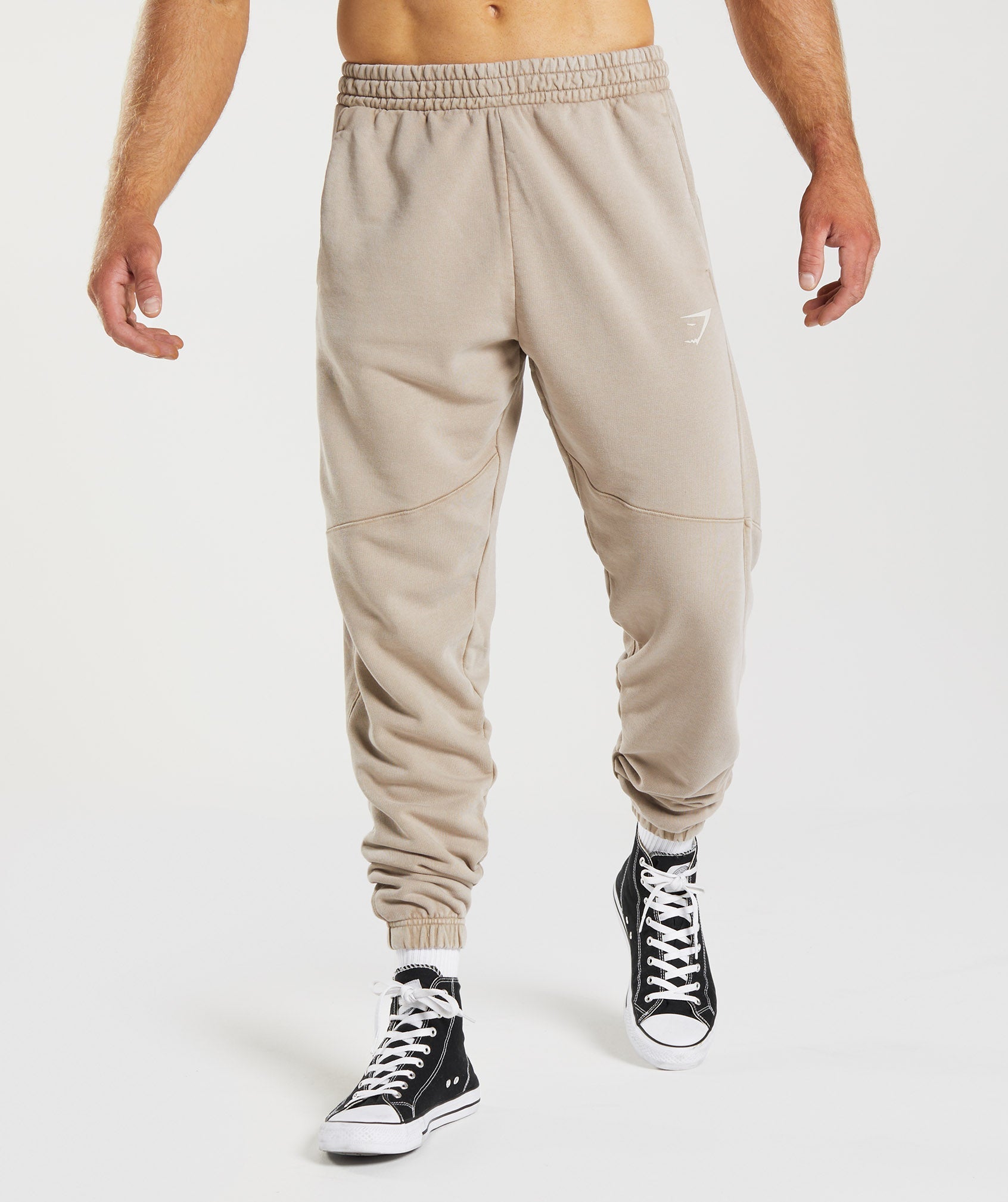 Pantalones Jogger Gymshark Power Washed Hombre Marrones | 2819605-KT