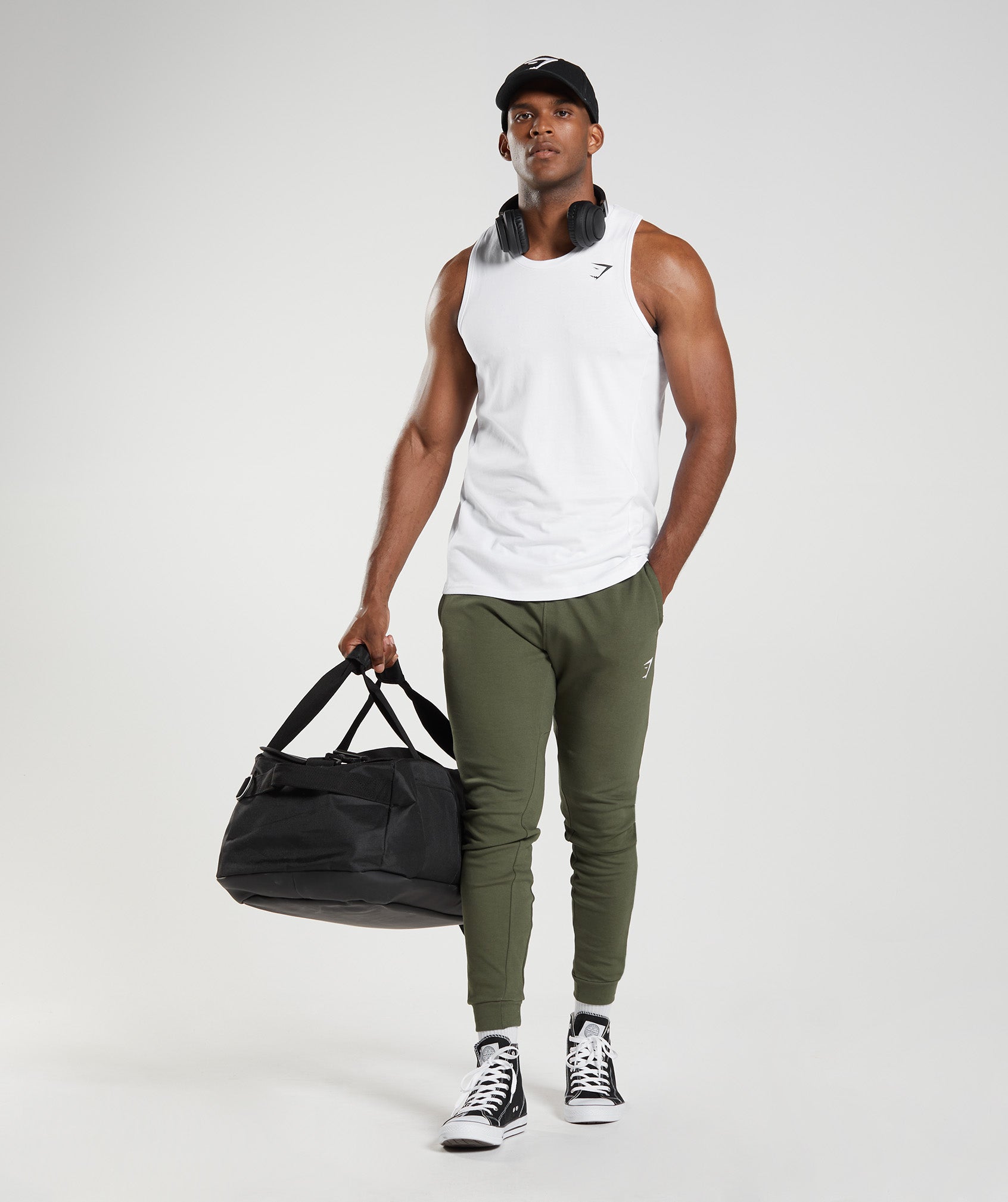 Pantalones Jogger Gymshark React Hombre Verde Oliva | 8729630-FZ