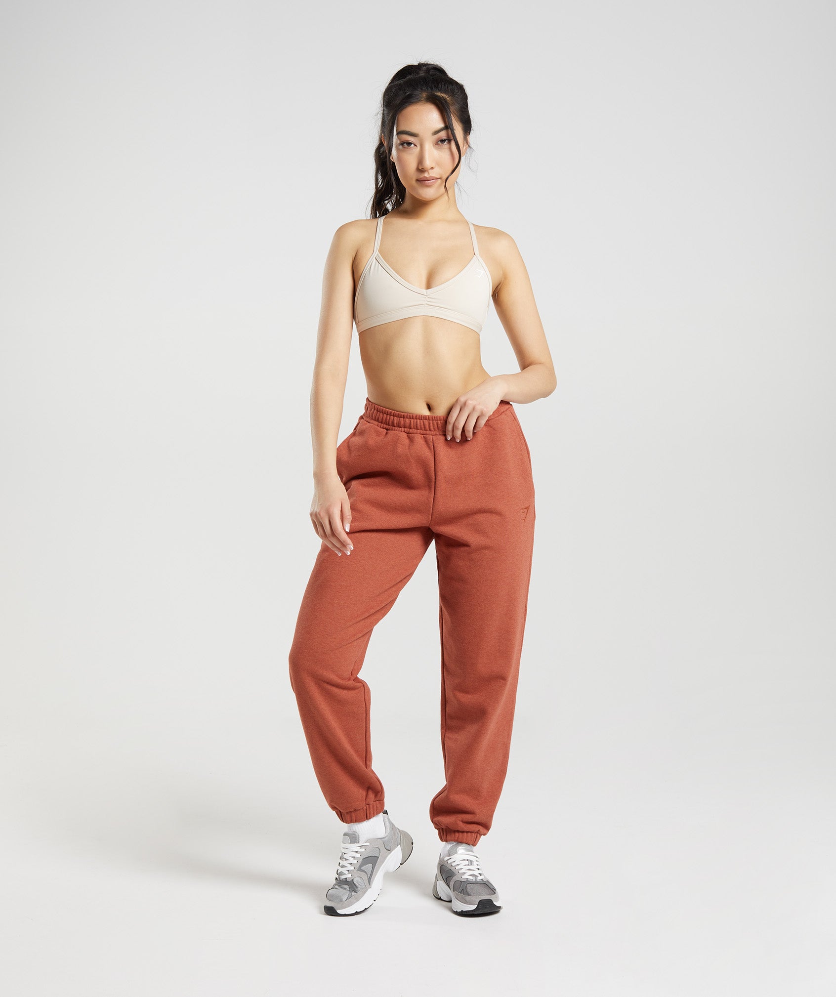 Pantalones Jogger Gymshark Rest Day Sweats Mujer Marrones | 3027198-ZH