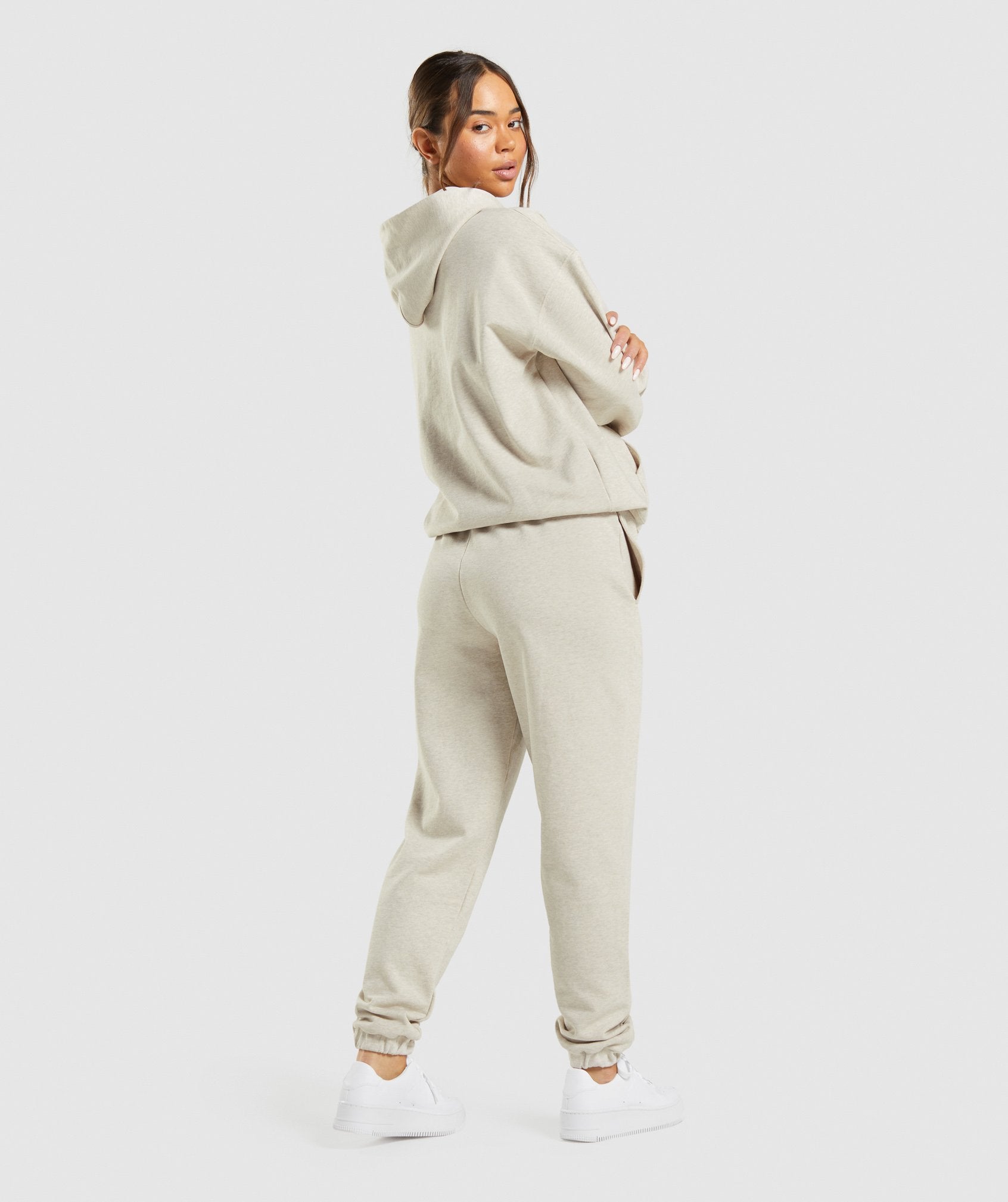 Pantalones Jogger Gymshark Rest Day Sweats Mujer Beige | 5687219-CD