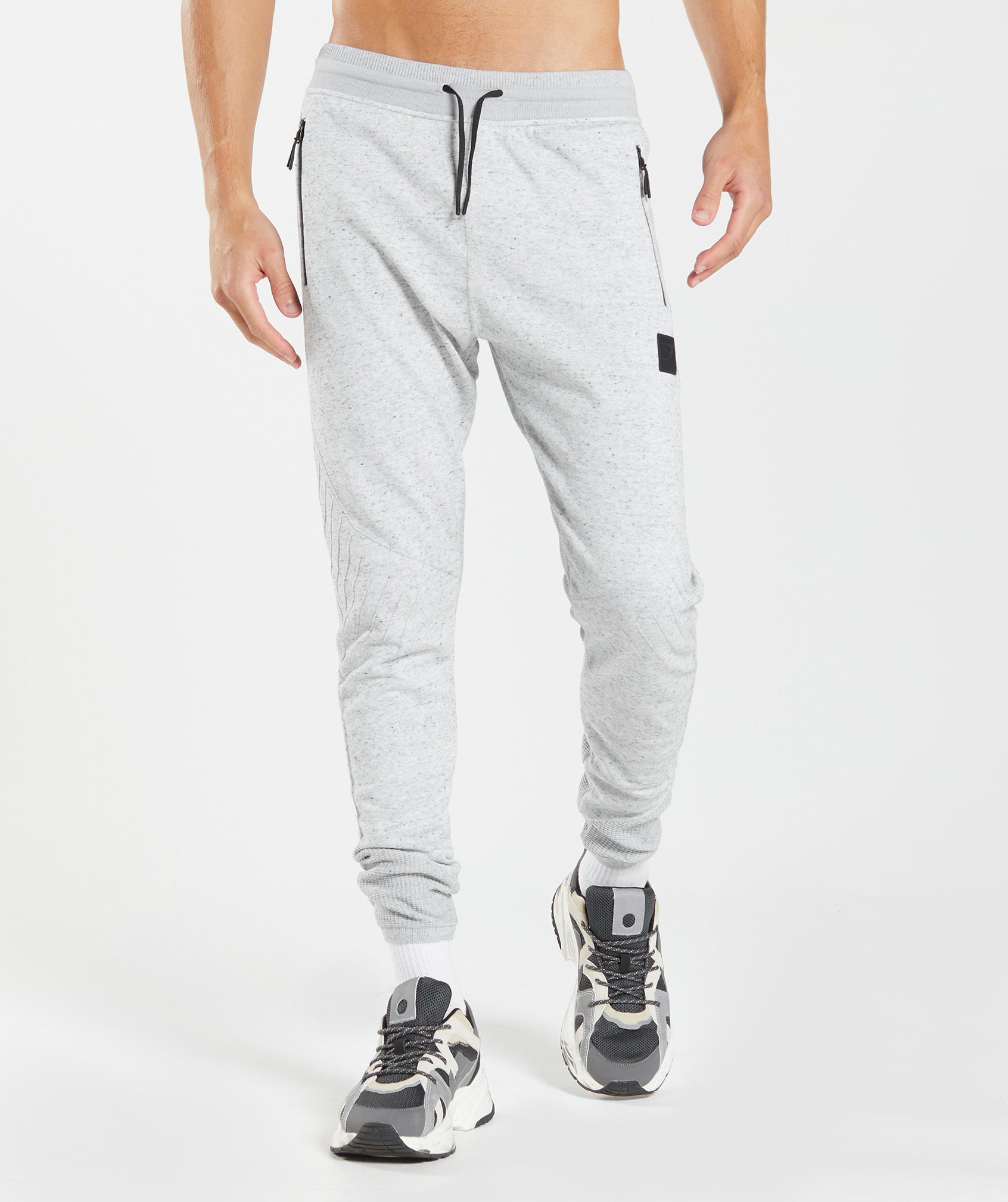 Pantalones Jogger Gymshark Retake Knit Hombre Gris Claro | 9053174-PR