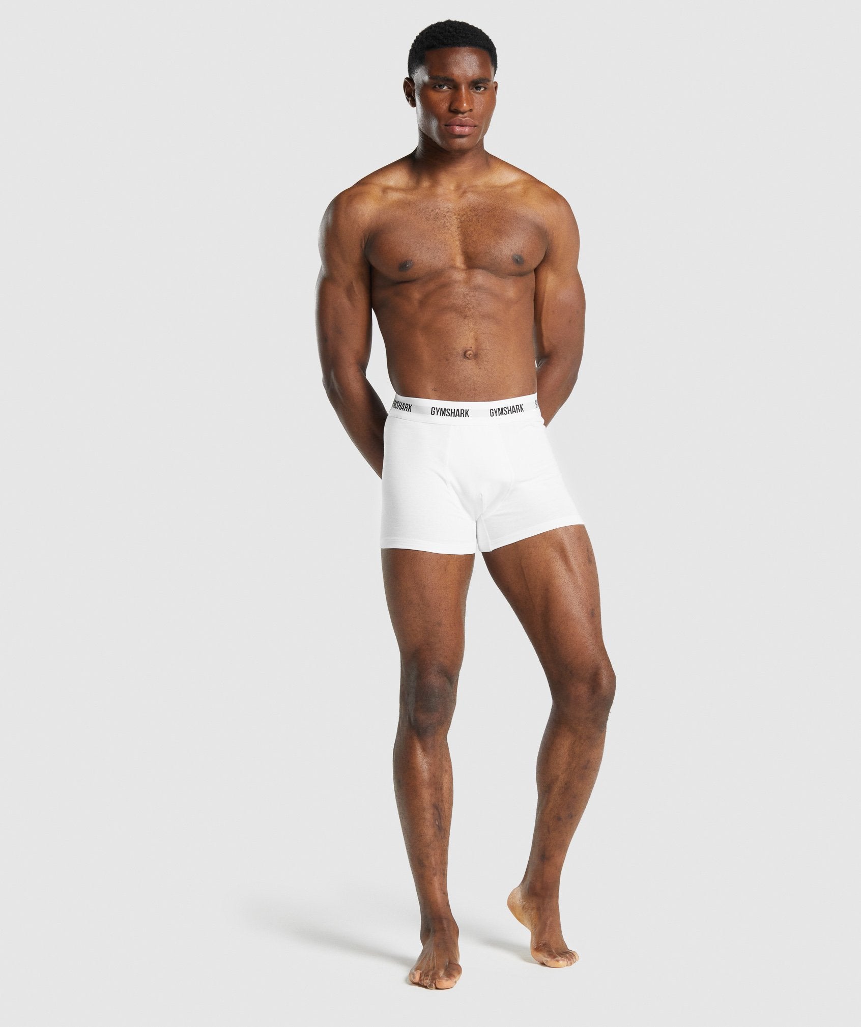 Ropa Interior Gymshark Boxers 2pk Hombre Blancas | 2719846-SC