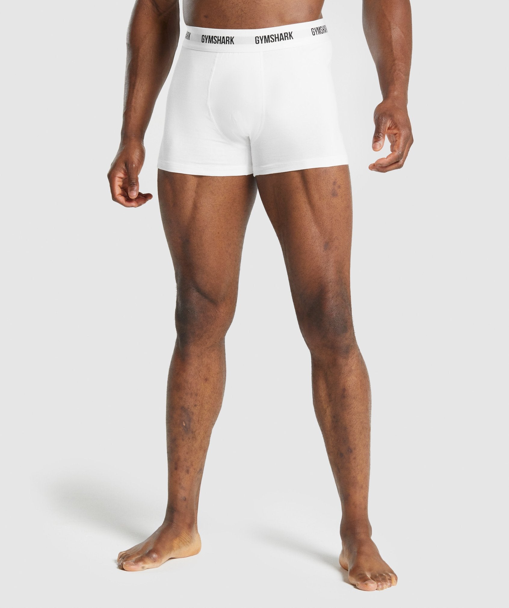 Ropa Interior Gymshark Boxers 2pk Hombre Blancas | 2719846-SC