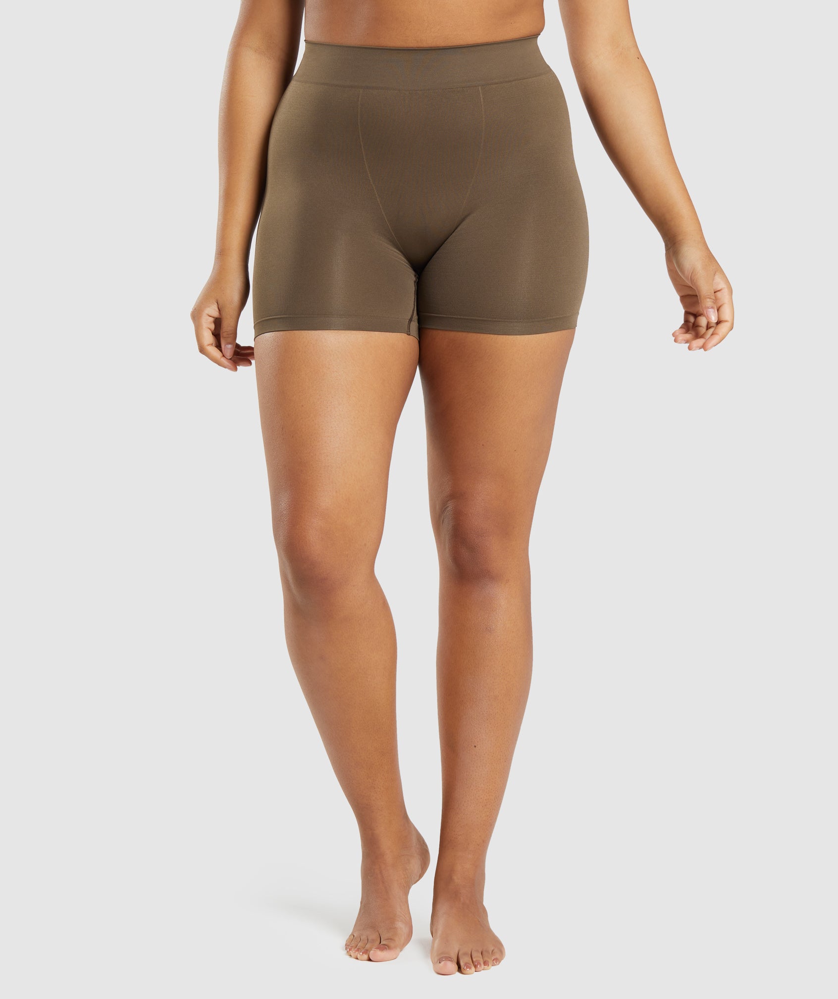 Ropa Interior Gymshark Seamless Boxers Mujer Marrones | 0186297-PM