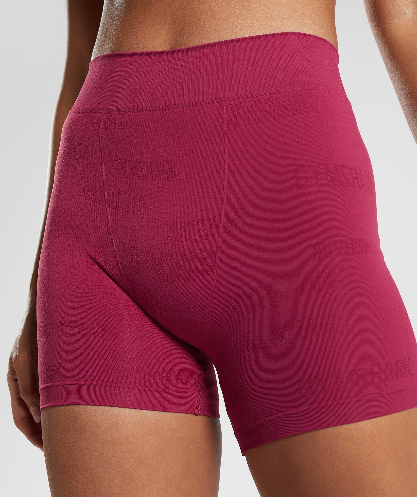 Ropa Interior Gymshark Seamless Jacquard Boxers Mujer Rosas | 3174089-XL