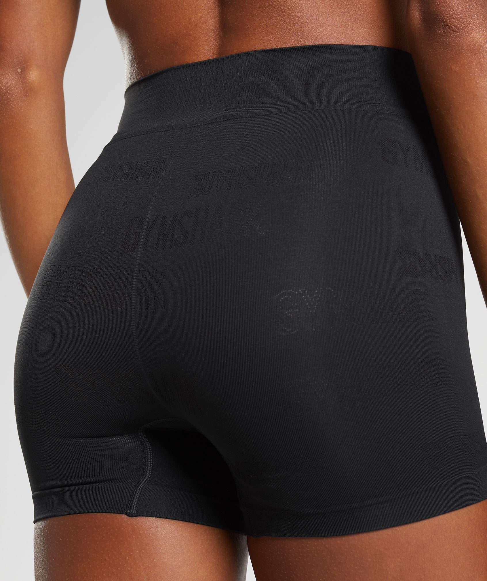 Ropa Interior Gymshark Seamless Jacquard Boxers Mujer Negras | 8792561-OL