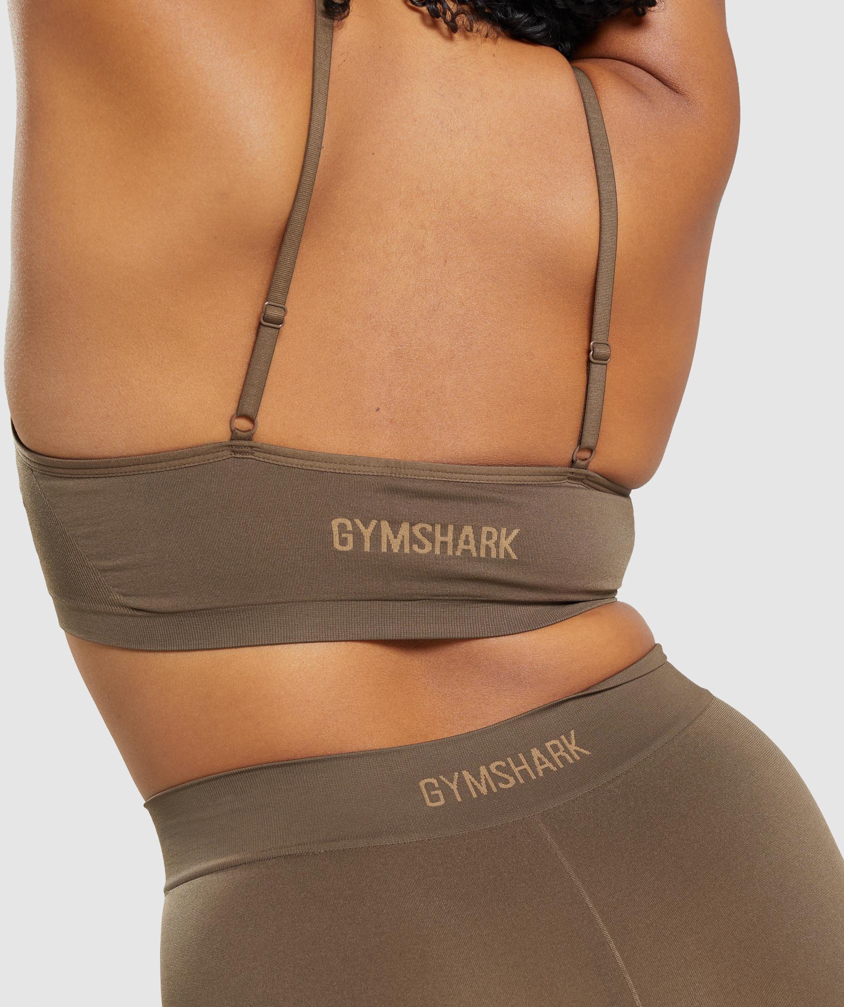 Ropa Interior Gymshark Seamless Scoop Neck Mujer Marrones | 4170628-HX