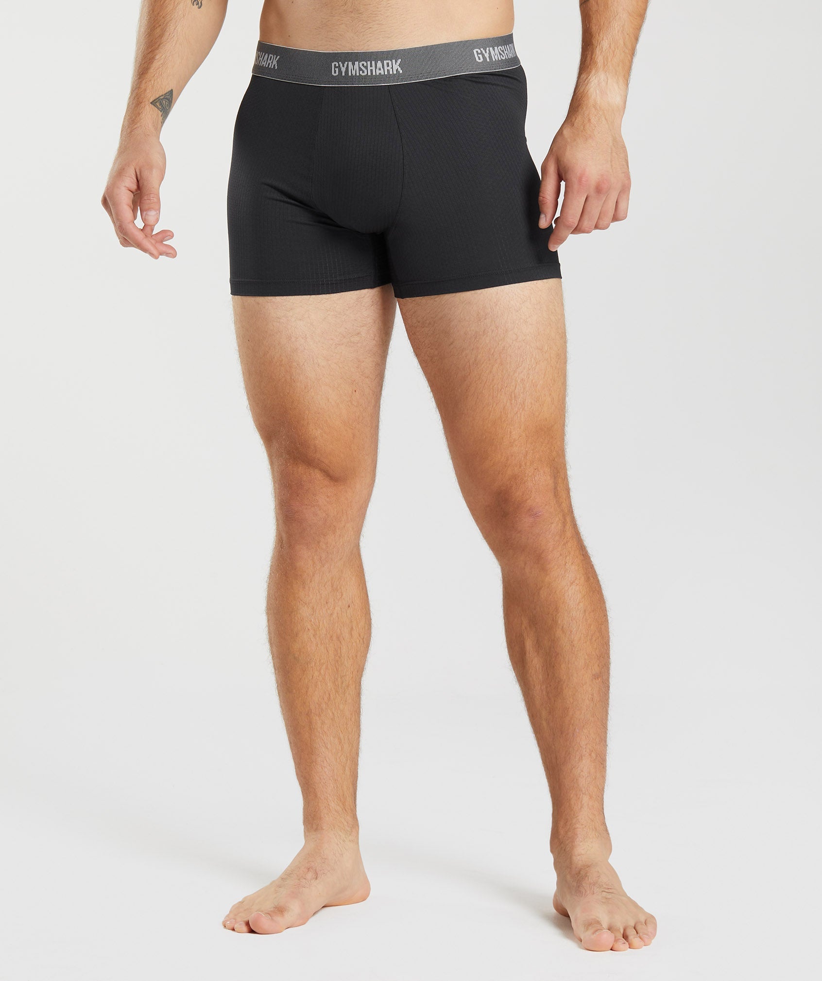 Ropa Interior Gymshark Sports Tech Boxers 2Pk Hombre Negras | 4026815-CV