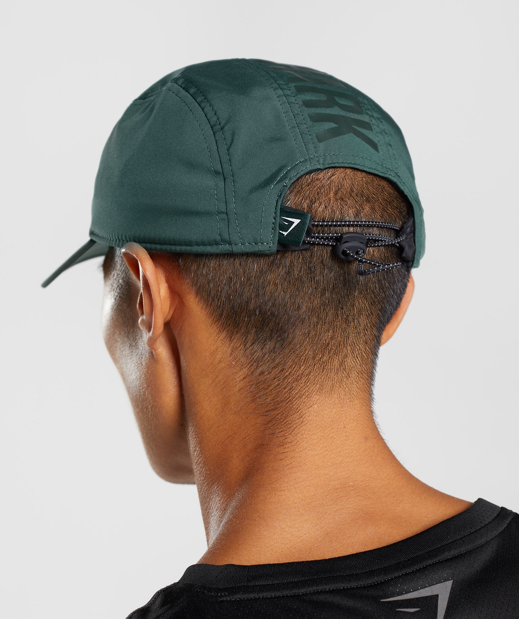 Sombreros Gymshark Logo 5 Panel Hombre Obsidian Verde | 3854162-GE