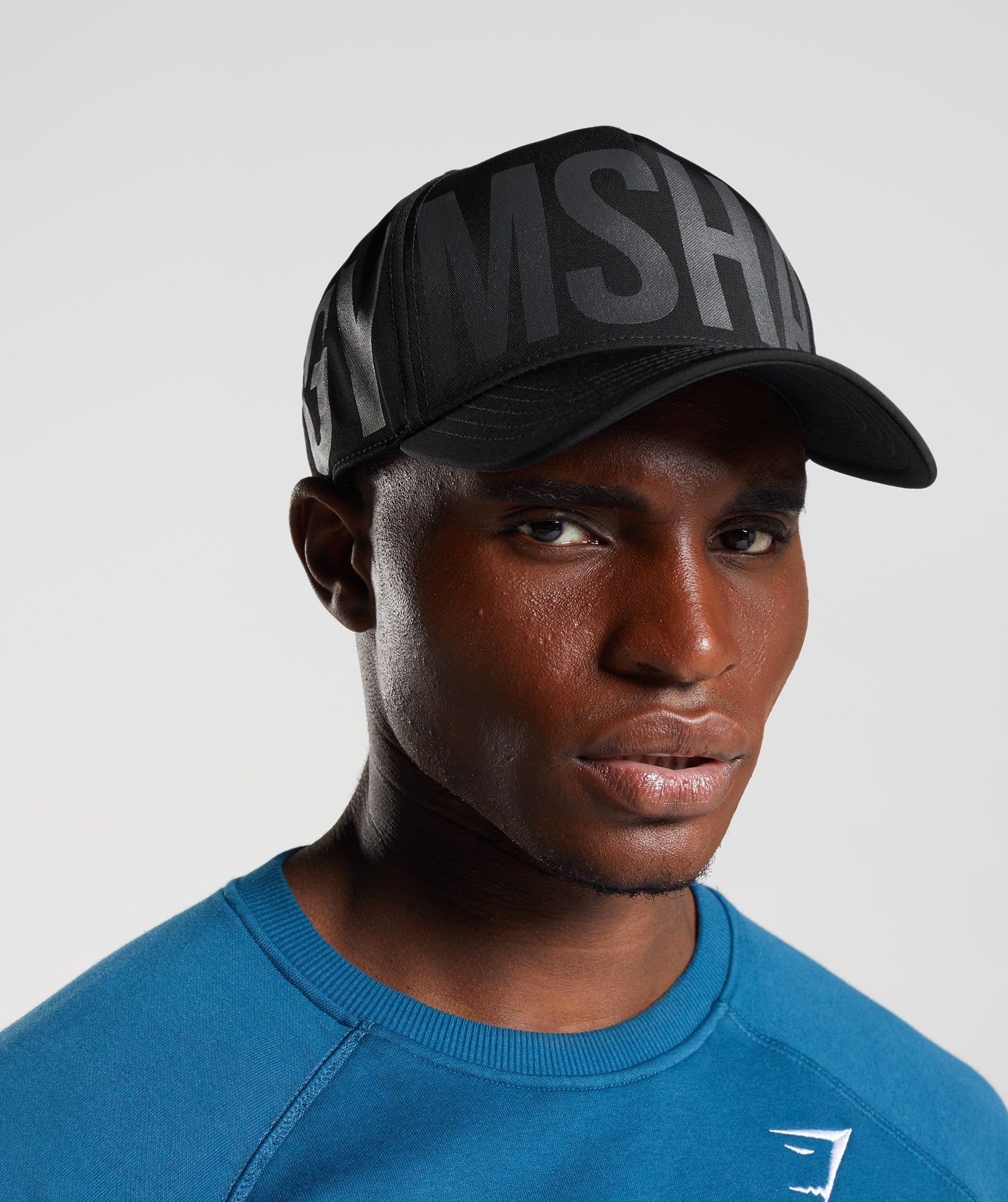 Sombreros Gymshark Logo Trucker Hombre Negras | 4731826-DL