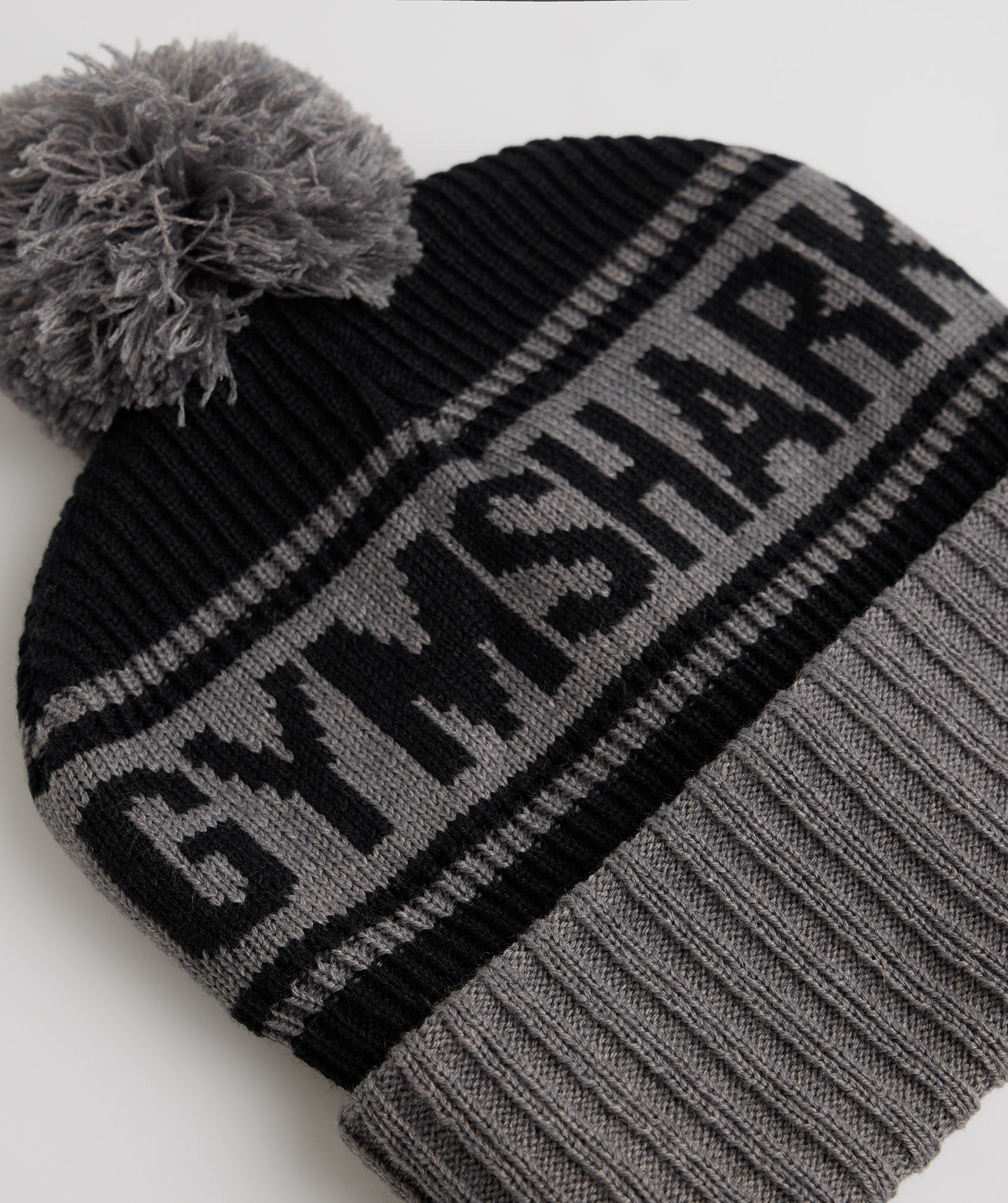 Sombreros Gymshark Pom Beanie Hombre Negras Gris | 5463217-AR