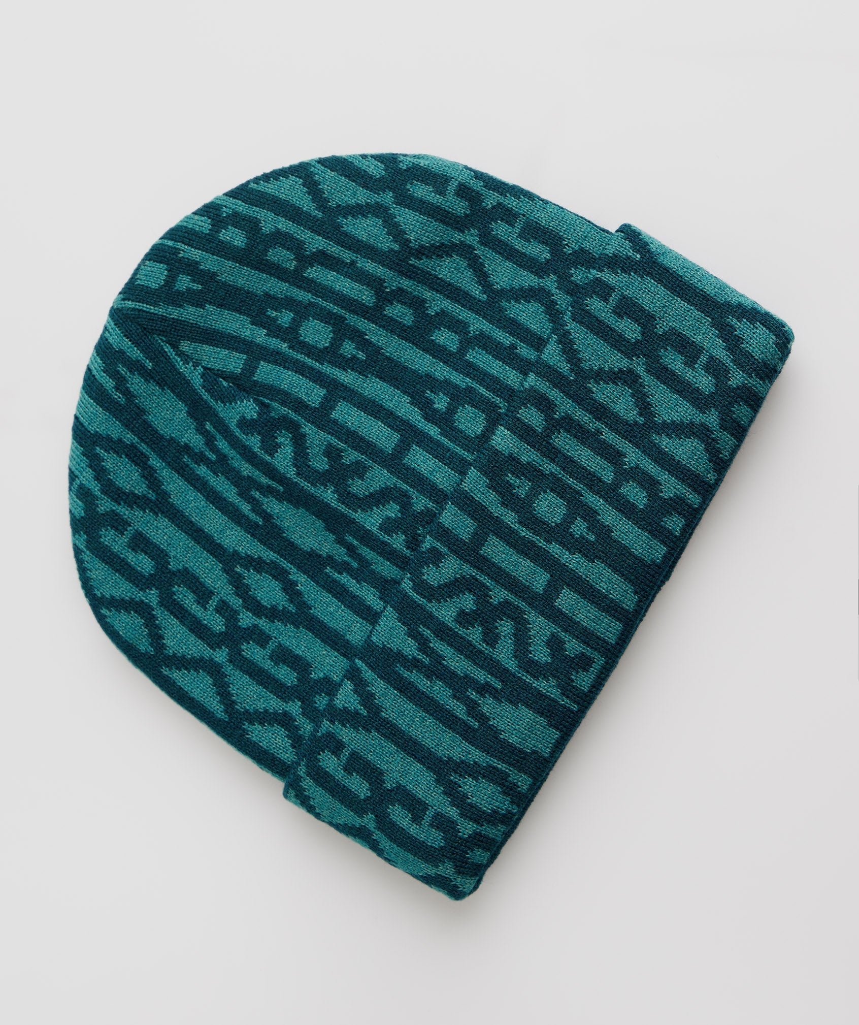 Sombreros Gymshark Reversable Jacquard Beanie Hombre Turquesa Azules | 3826159-YP