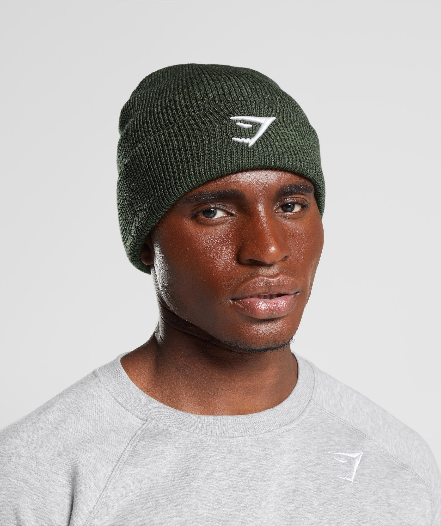 Sombreros Gymshark Sharkhead Beanie Hombre Verde Oliva | 5013684-BZ