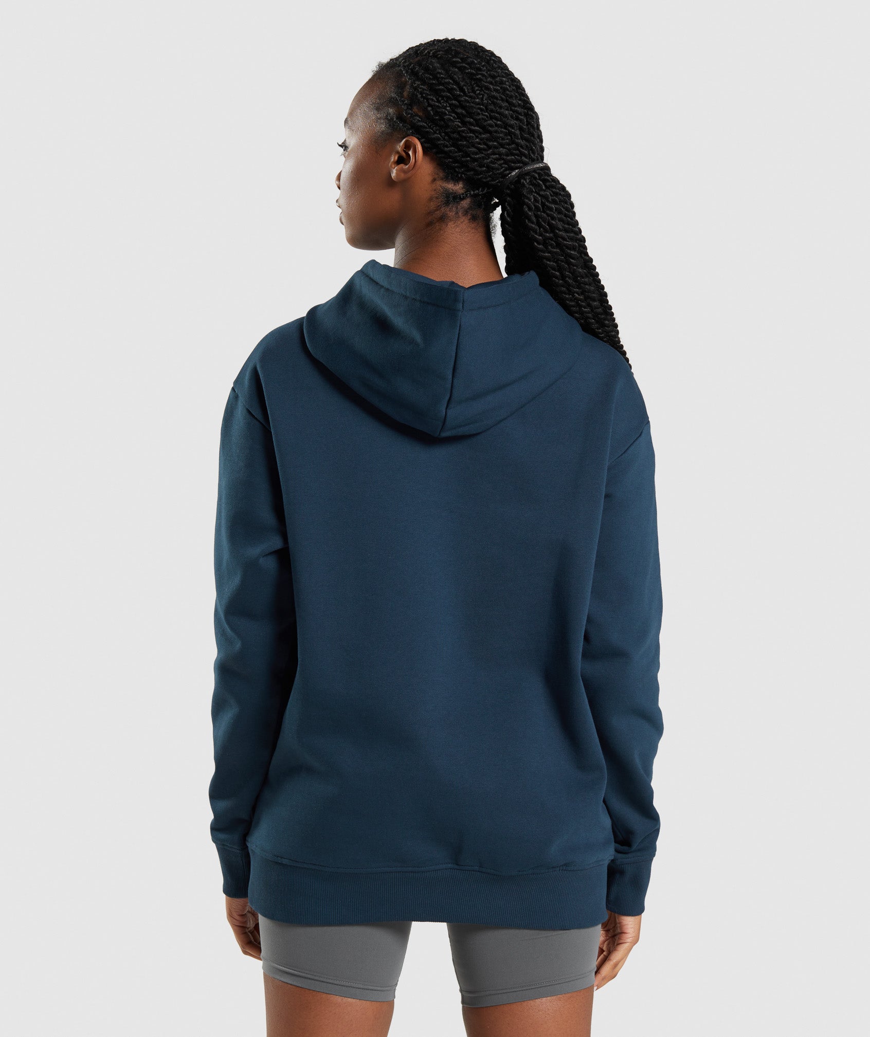 Sudadera Con Capucha Gymshark Apollo Oversized Mujer Azul Marino | 8309427-NV