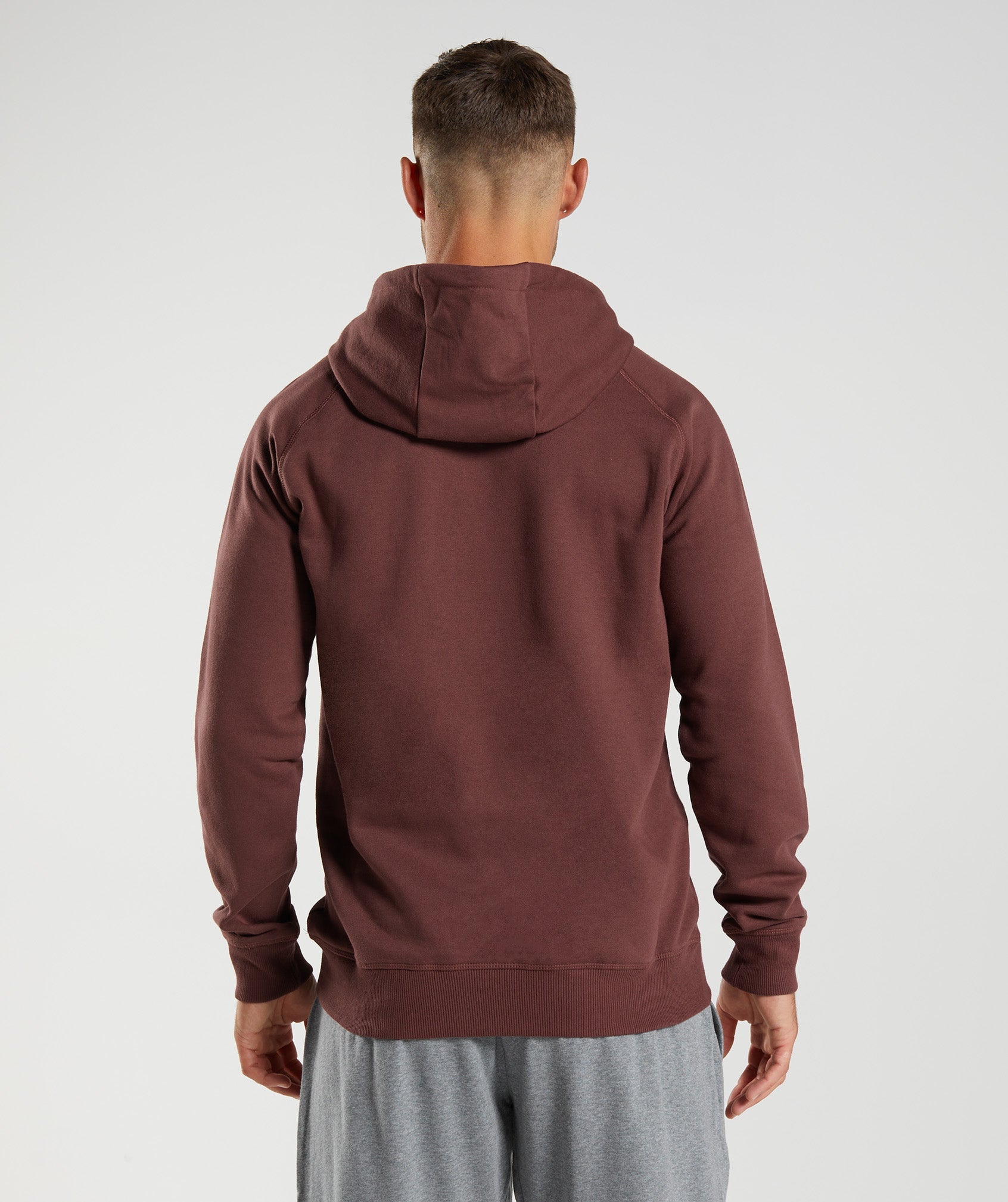 Sudadera Con Capucha Gymshark Crest Hombre Rosas Marrones | 1820749-ON